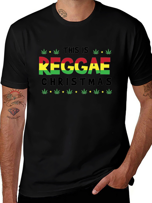Reggae Christmas Graphic T-Shirt - Festive Holiday Style