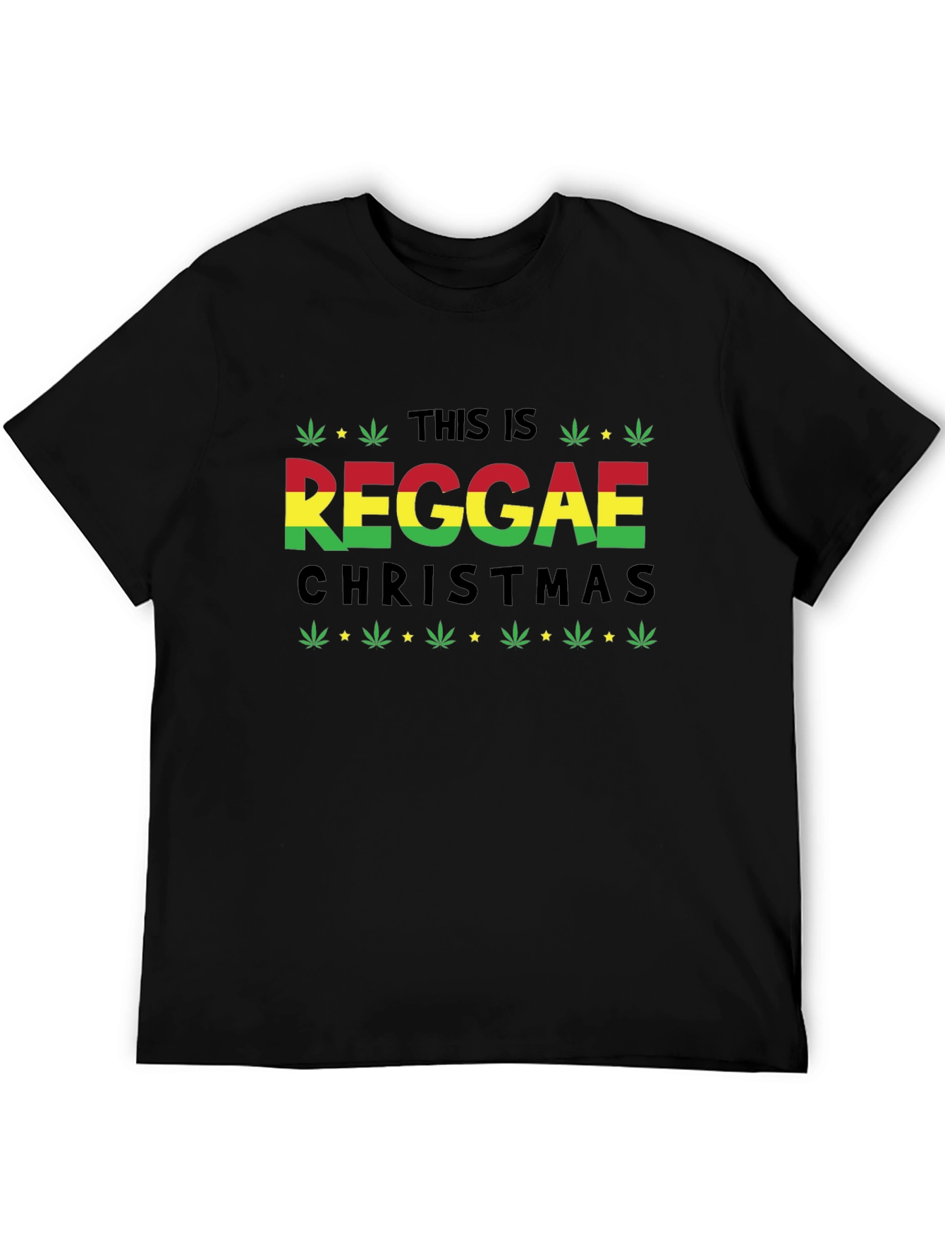 Reggae Christmas Graphic T-Shirt - Festive Holiday Style