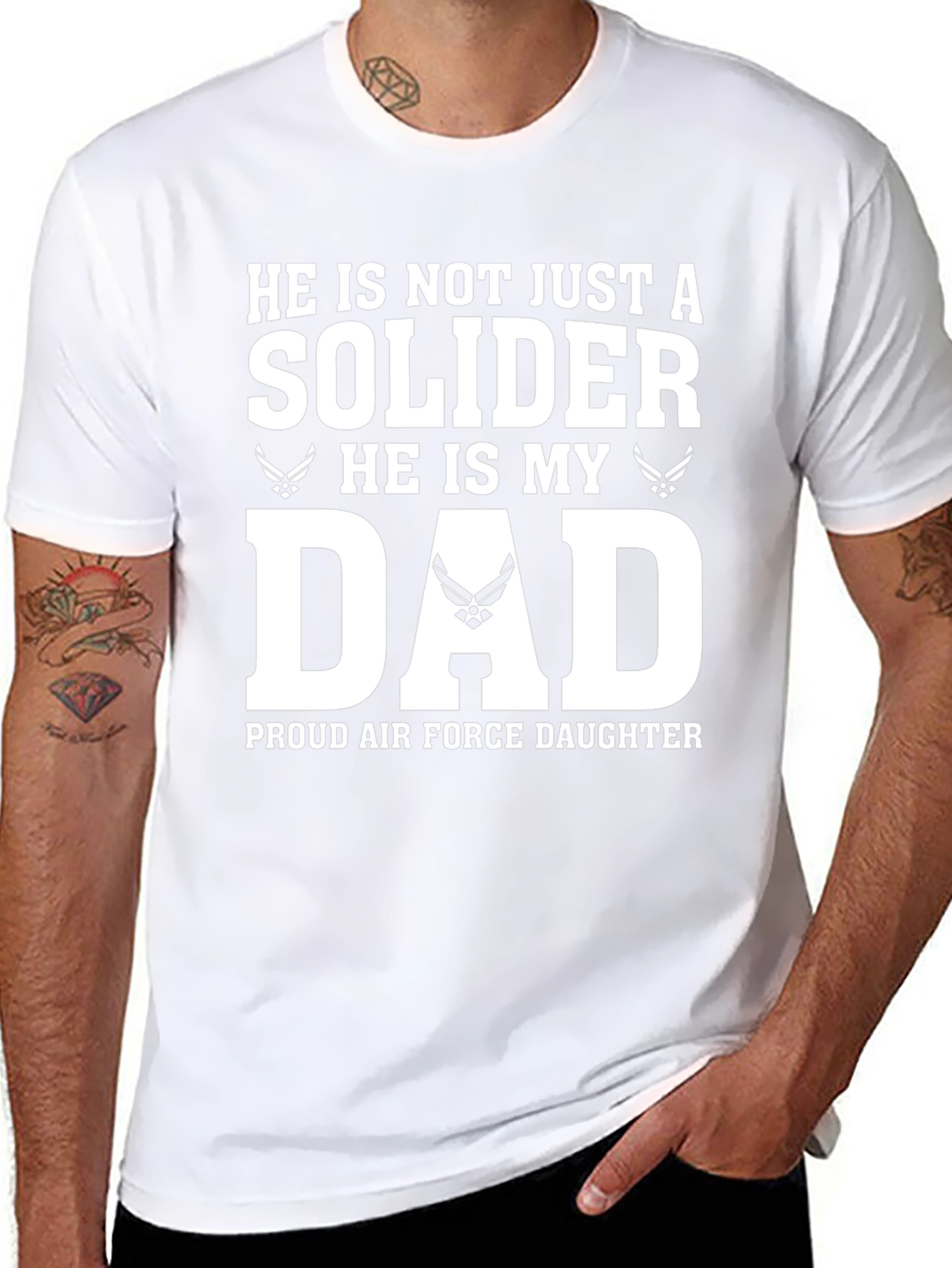 Proud Air Force Dad Daughter T-Shirt