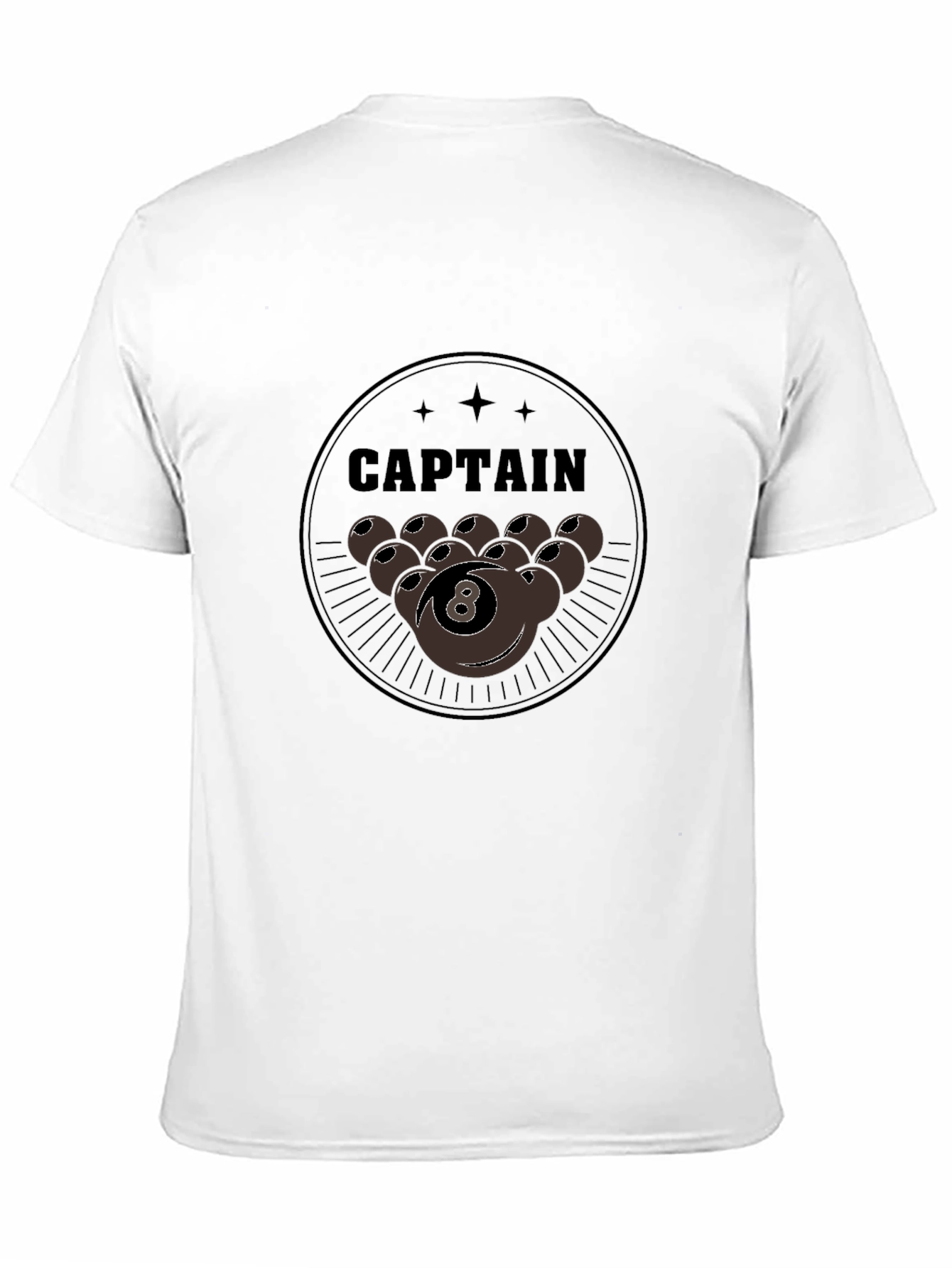 Captain 8-Ball Graphic T-Shirt - Billiards