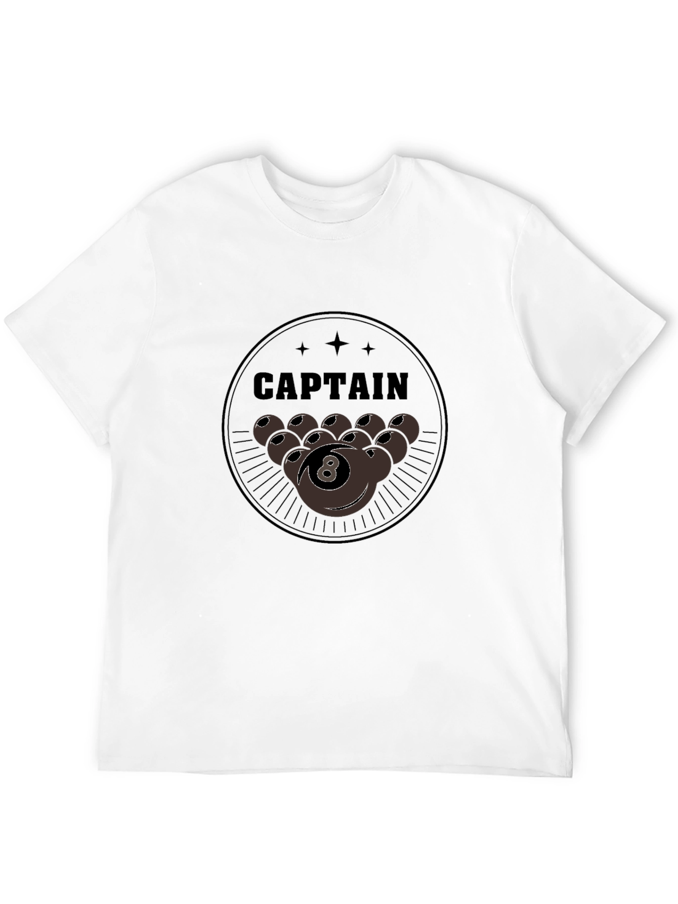Captain 8-Ball Graphic T-Shirt - Billiards