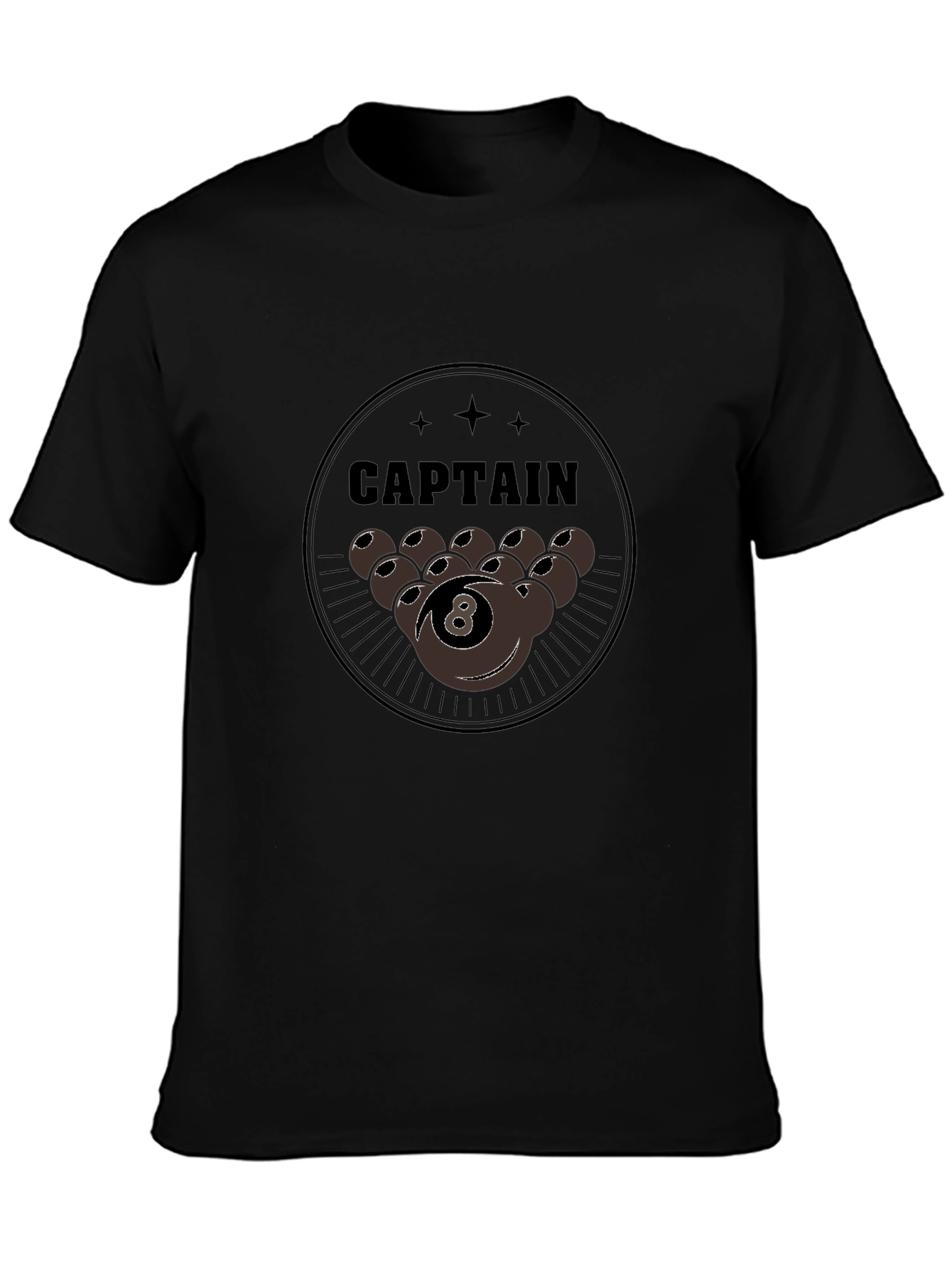 Captain 8-Ball Graphic T-Shirt - Billiards