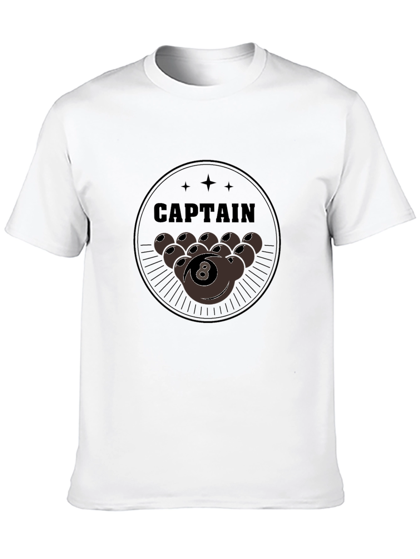 Captain 8-Ball Graphic T-Shirt - Billiards
