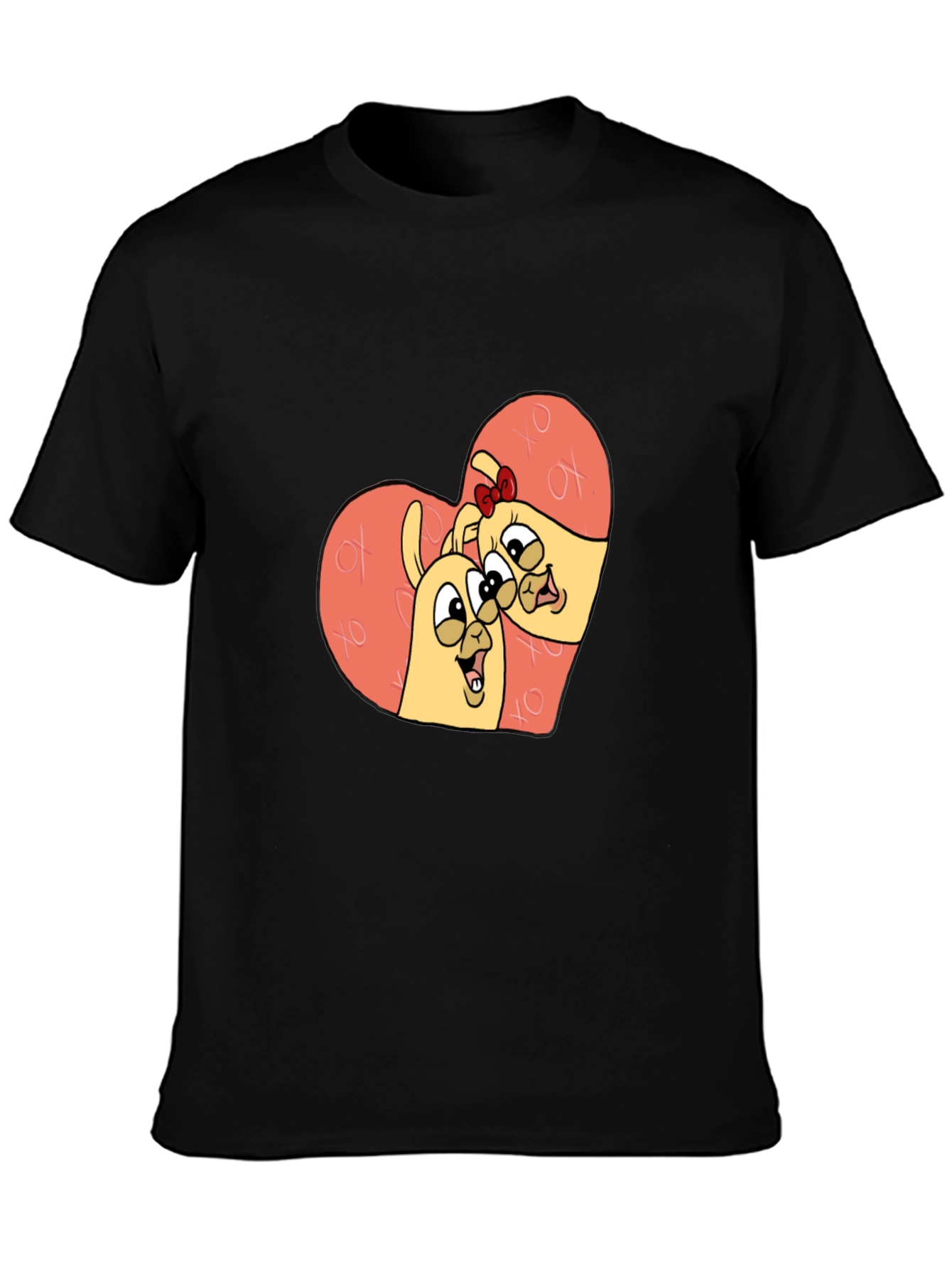 Llama Love Black T-Shirt