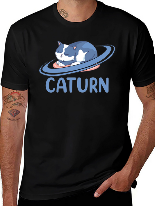 Caturrn Graphic T-Shirt - Cat Planet Design