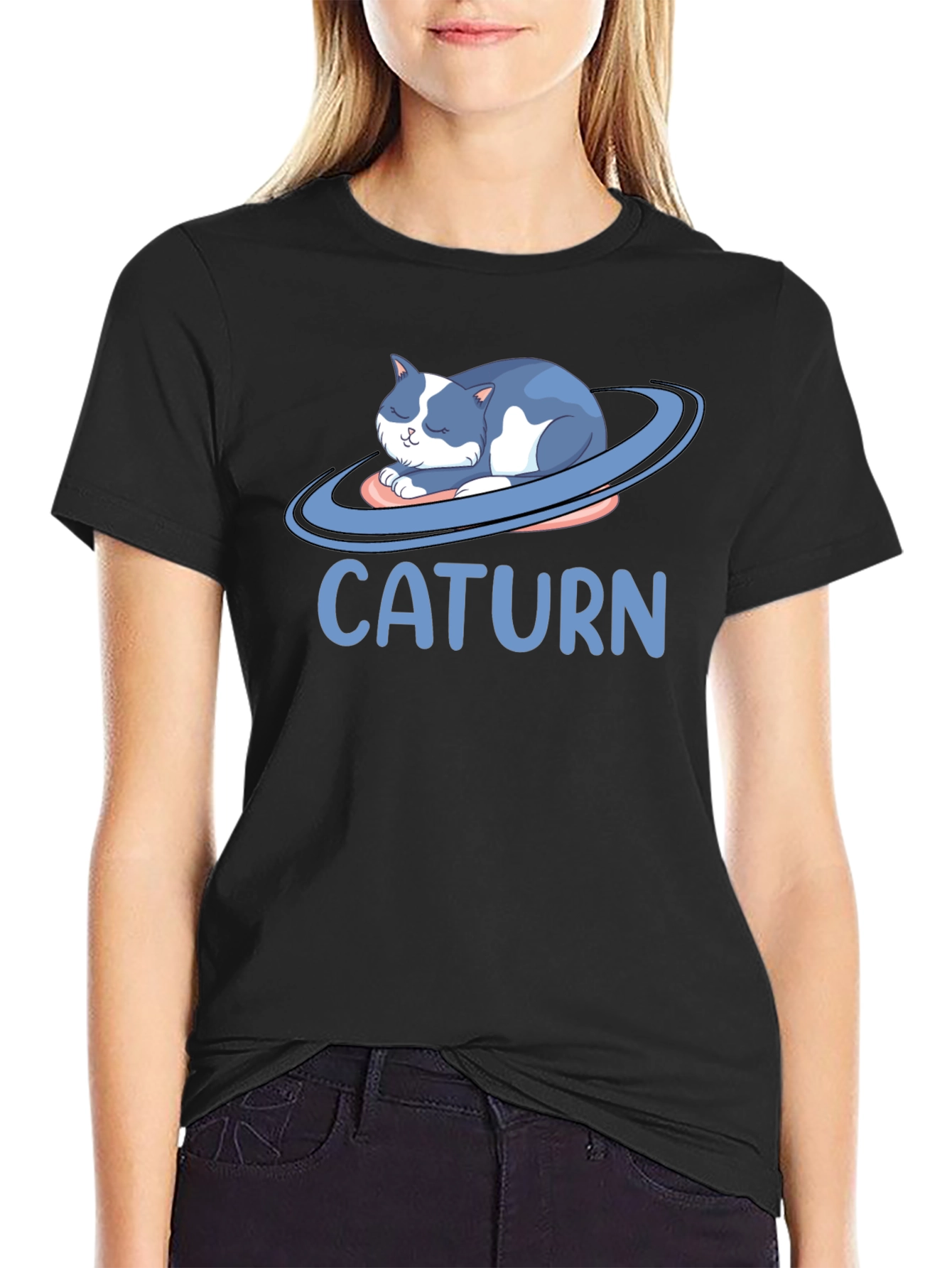 Caturrn Graphic T-Shirt - Cat Planet Design