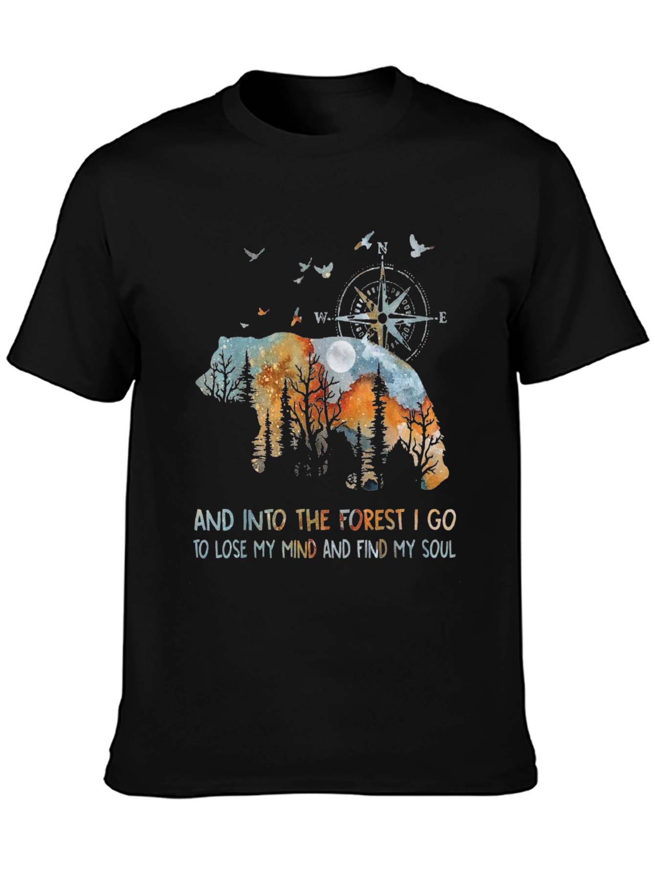 Forest Bear Graphic T-Shirt