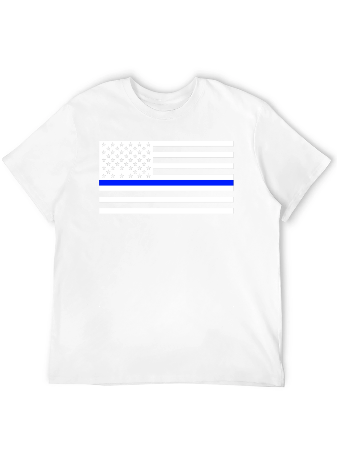 Thin Blue Line American Flag T-Shirt
