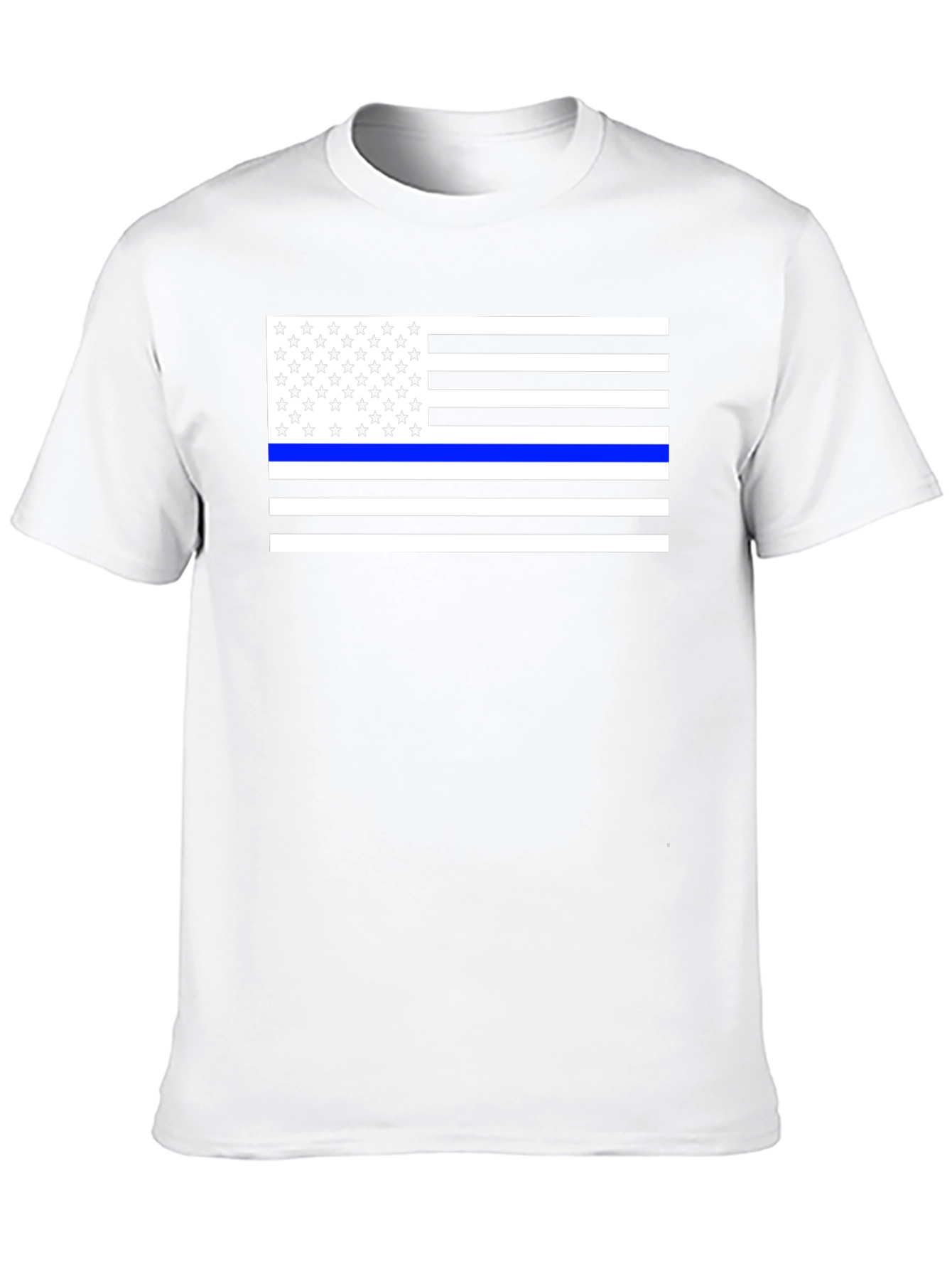 Thin Blue Line American Flag T-Shirt