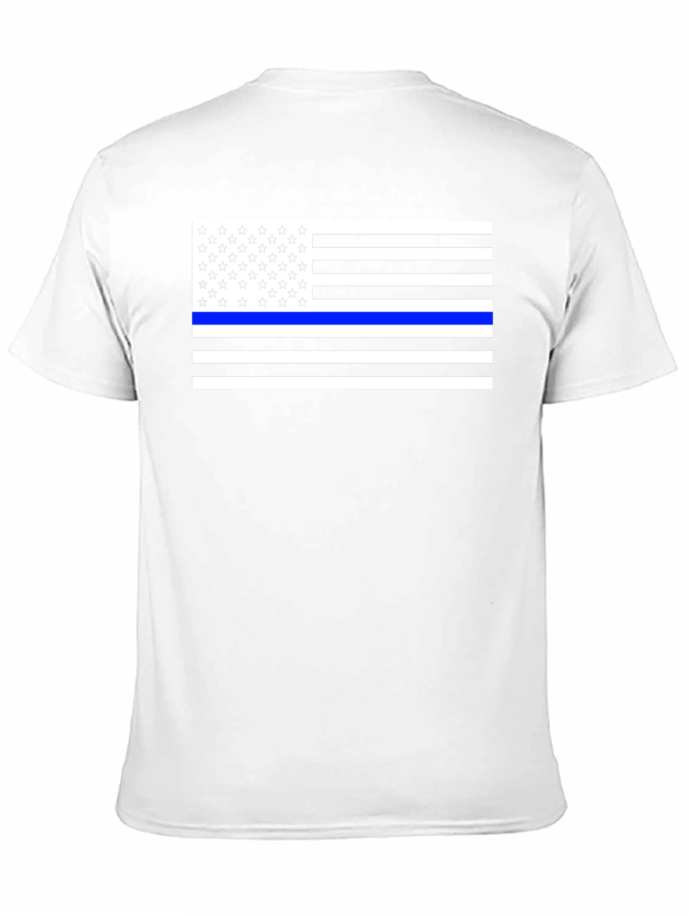 Thin Blue Line American Flag T-Shirt