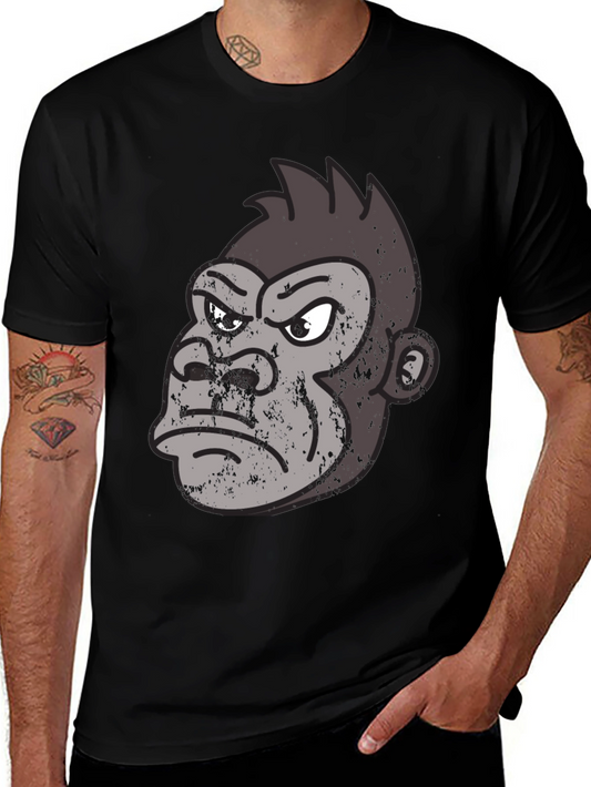 Grumpy Gorilla Graphic Tee - Black Casual Shirt