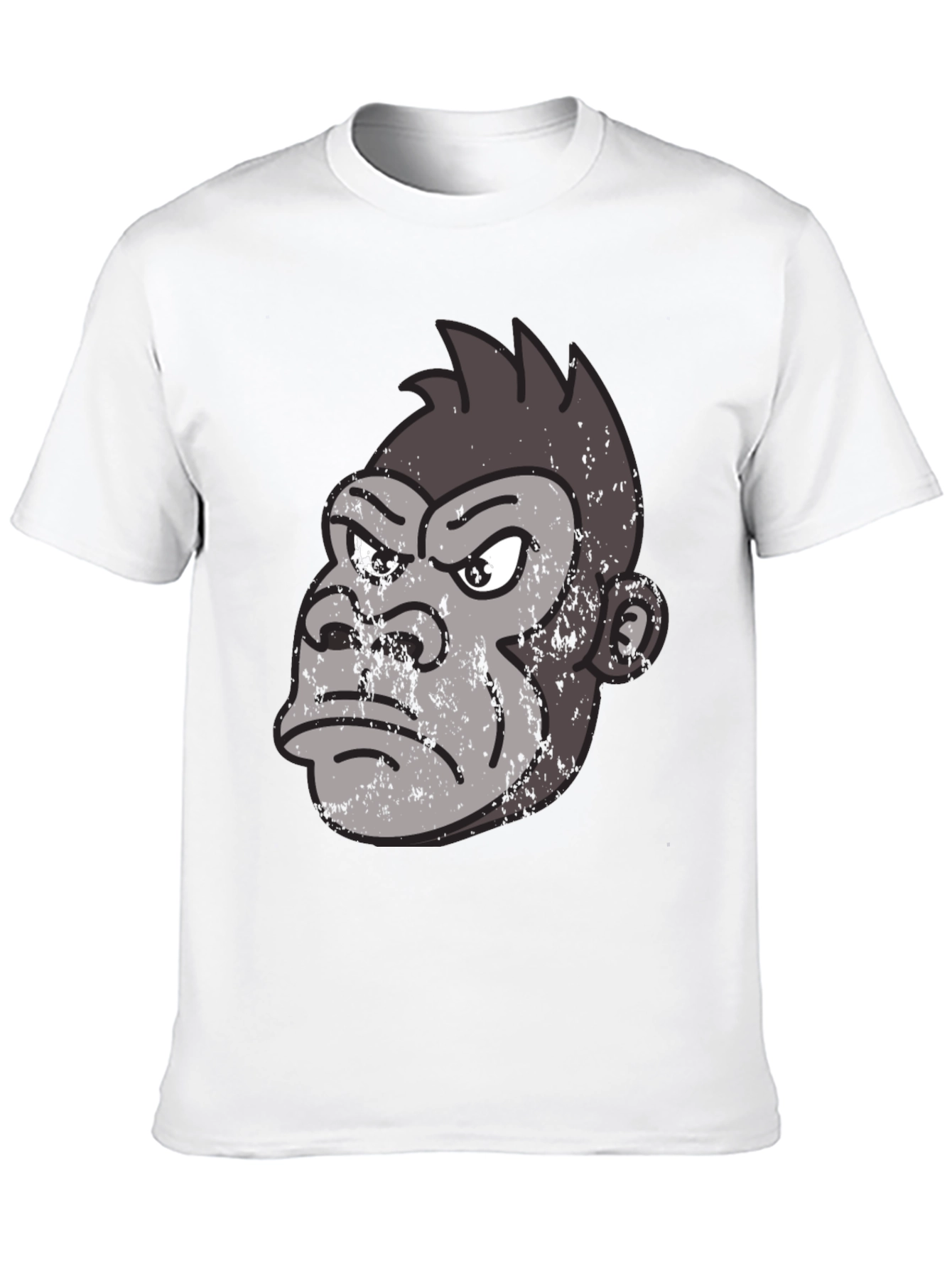 Grumpy Gorilla Graphic Tee - Black Casual Shirt