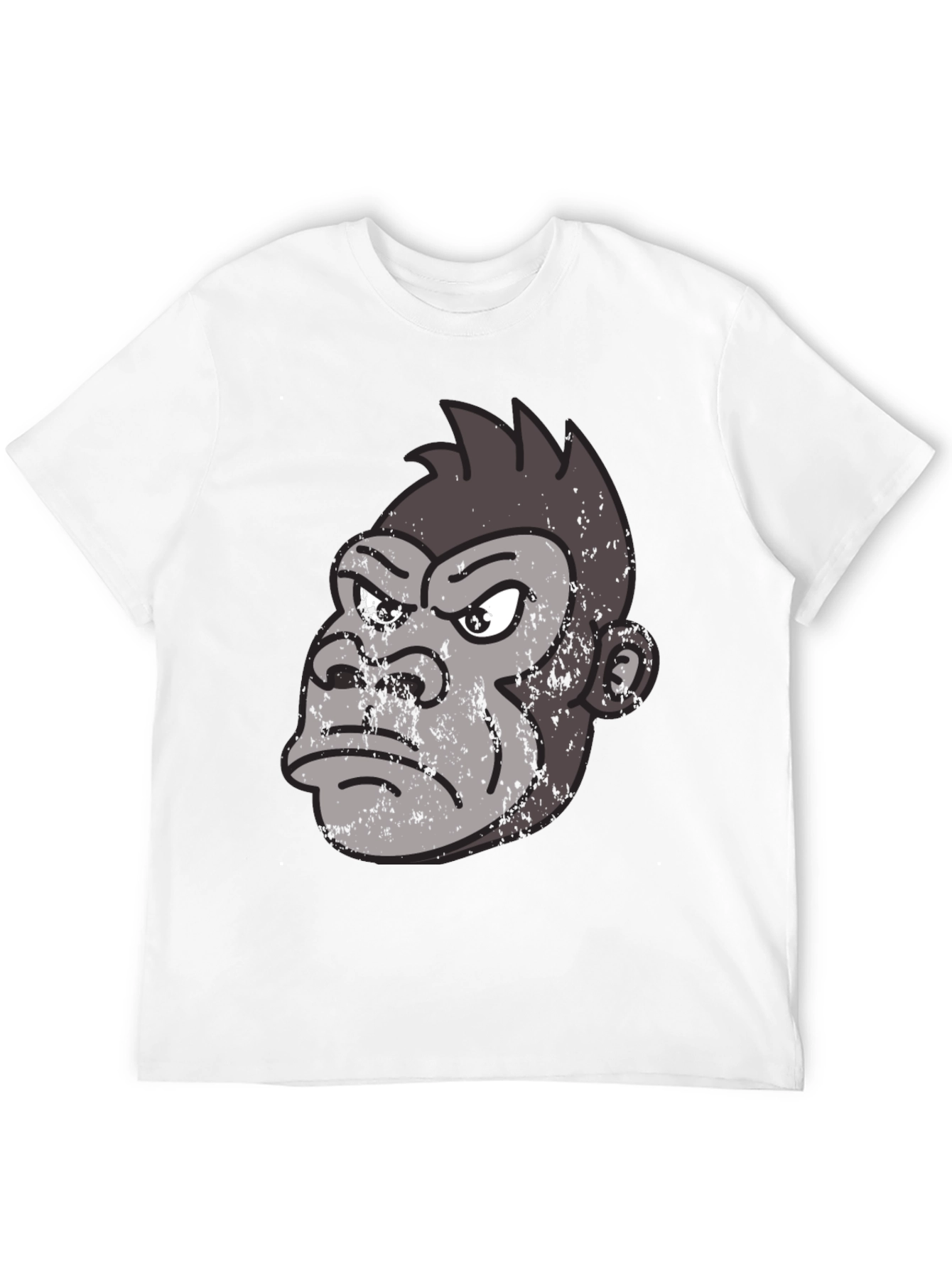 Grumpy Gorilla Graphic Tee - Black Casual Shirt
