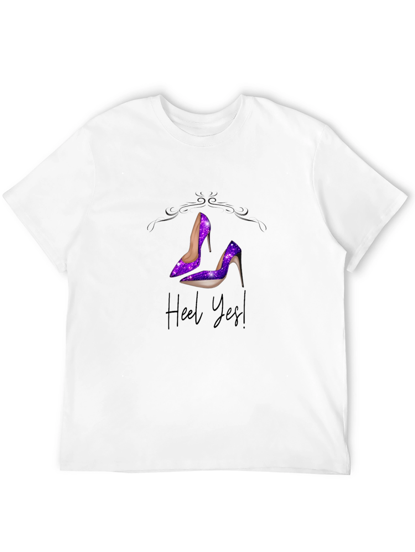 Heel Yes! Galaxy High Heel Graphic T-Shirt