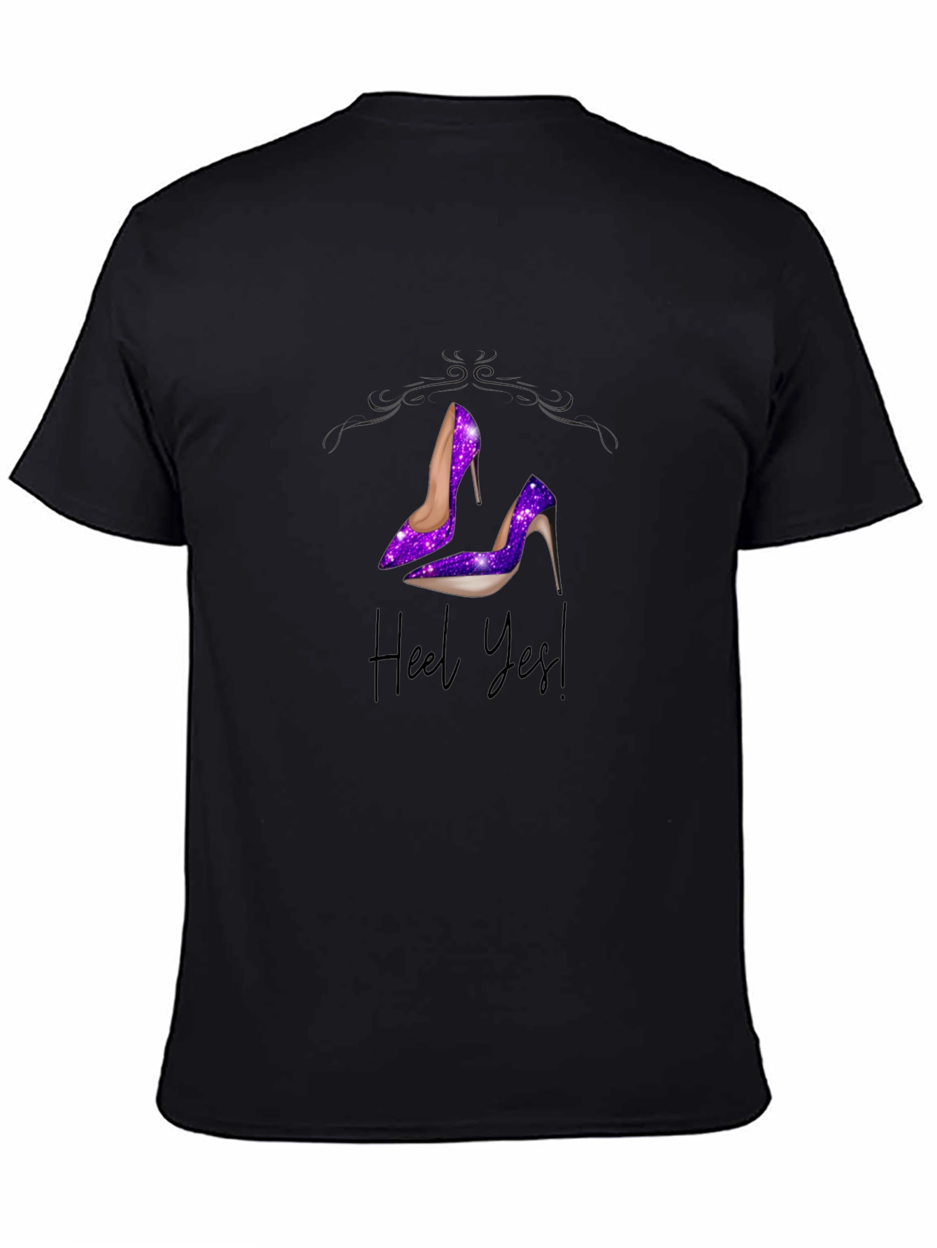 Heel Yes! Galaxy High Heel Graphic T-Shirt