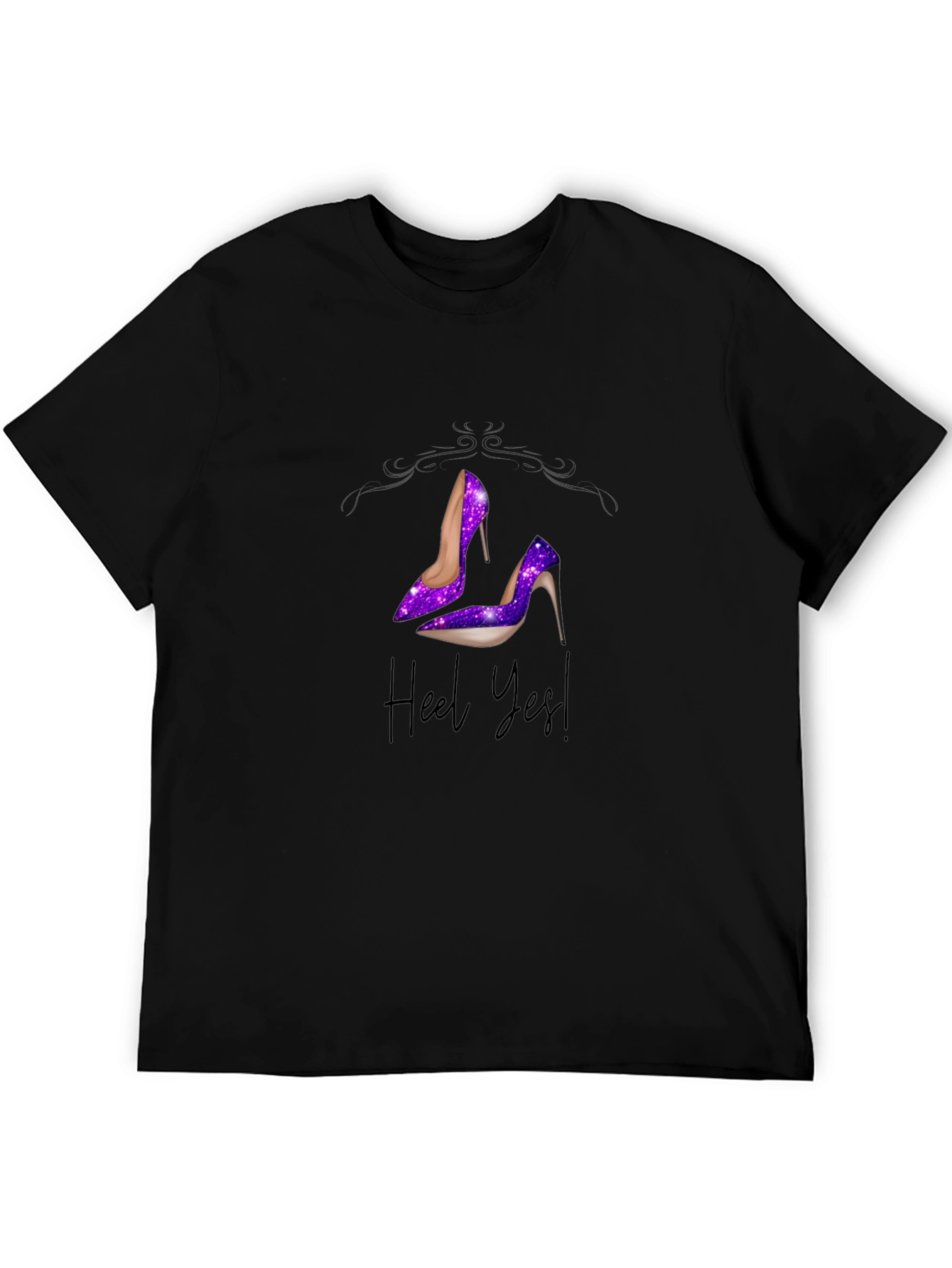 Heel Yes! Galaxy High Heel Graphic T-Shirt