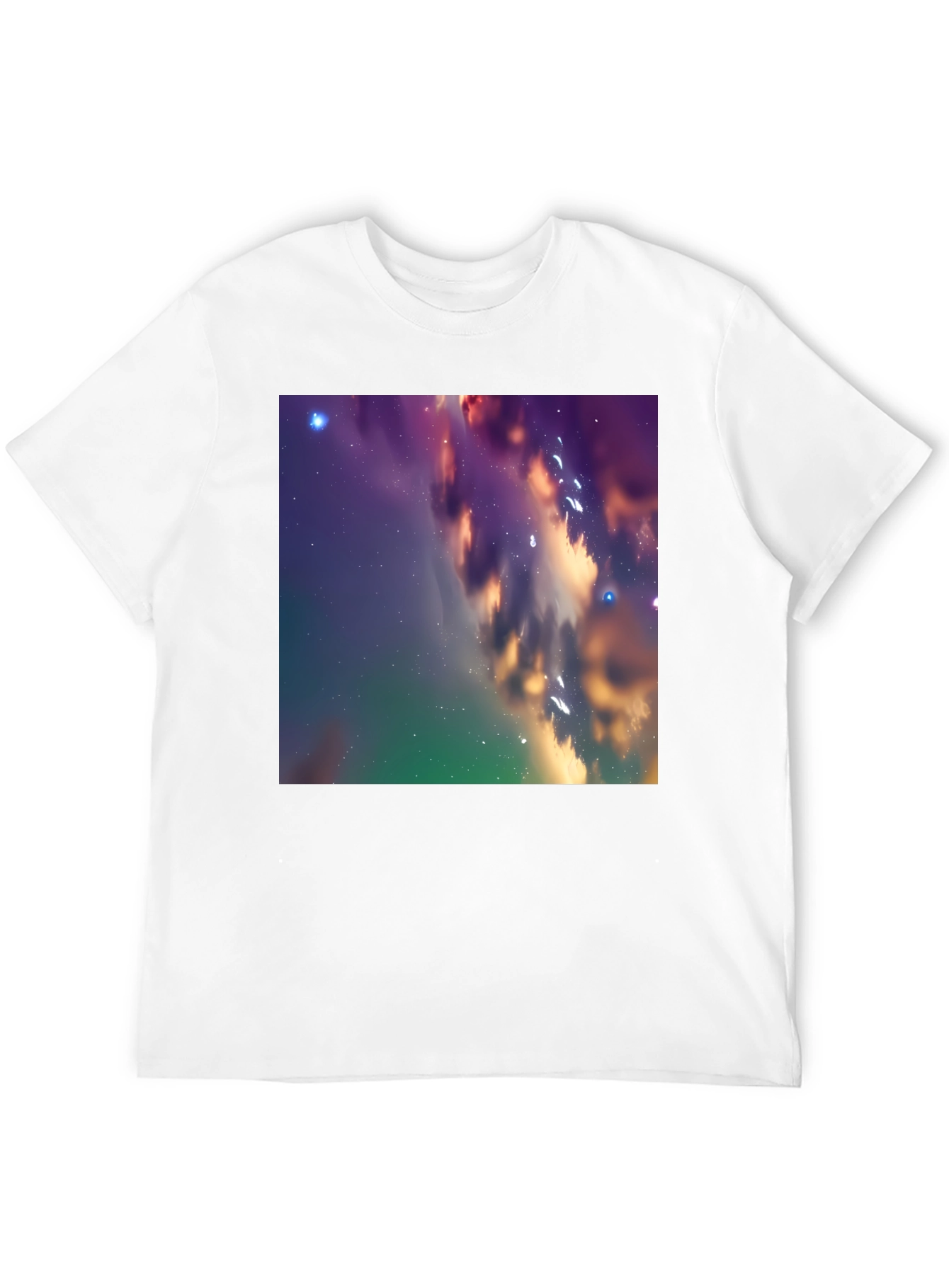 Galaxy Dreams Tee - Cosmic Print Black T-Shirt