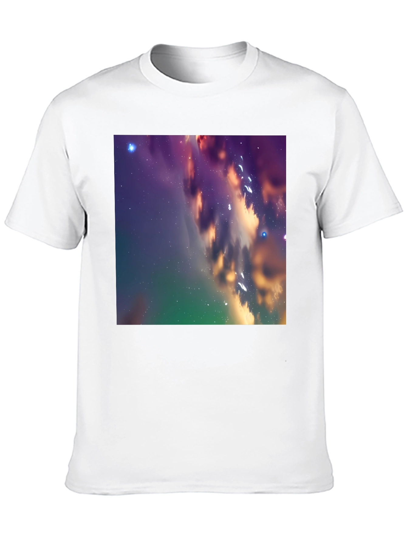 Galaxy Dreams Tee - Cosmic Print Black T-Shirt