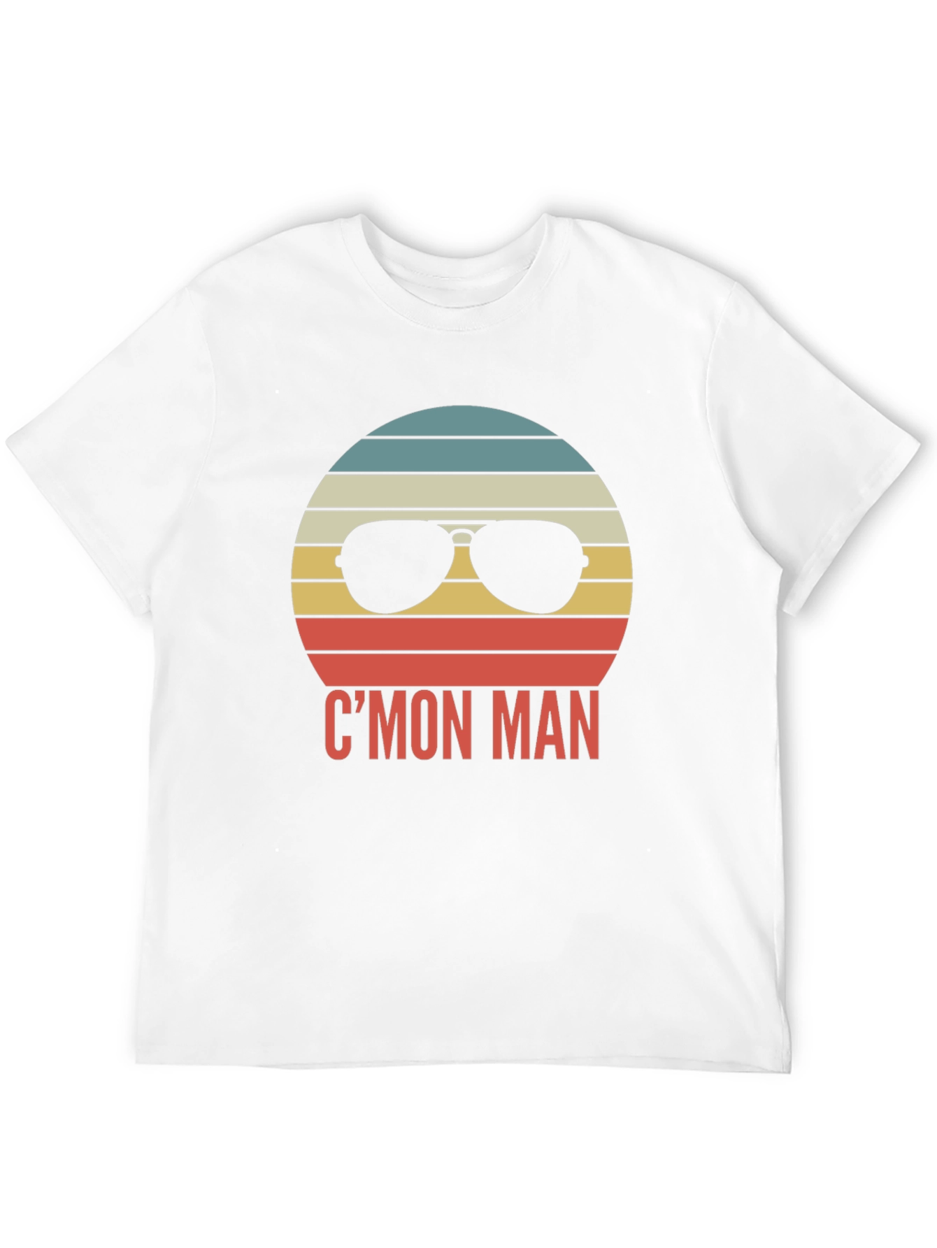 Cmon Man Retro Sunglasses Graphic T-Shirt