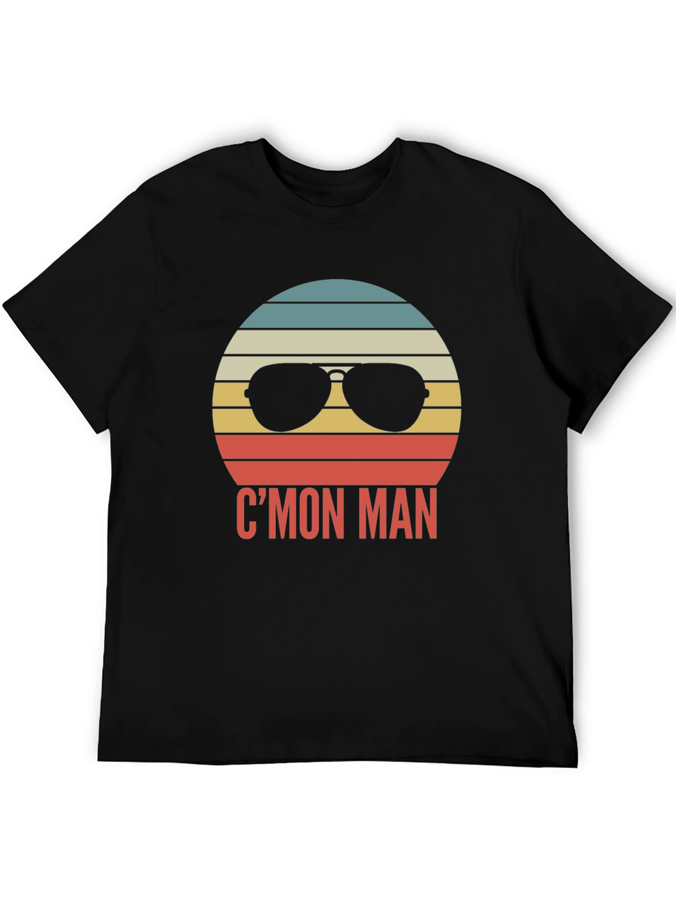 Cmon Man Retro Sunglasses Graphic T-Shirt