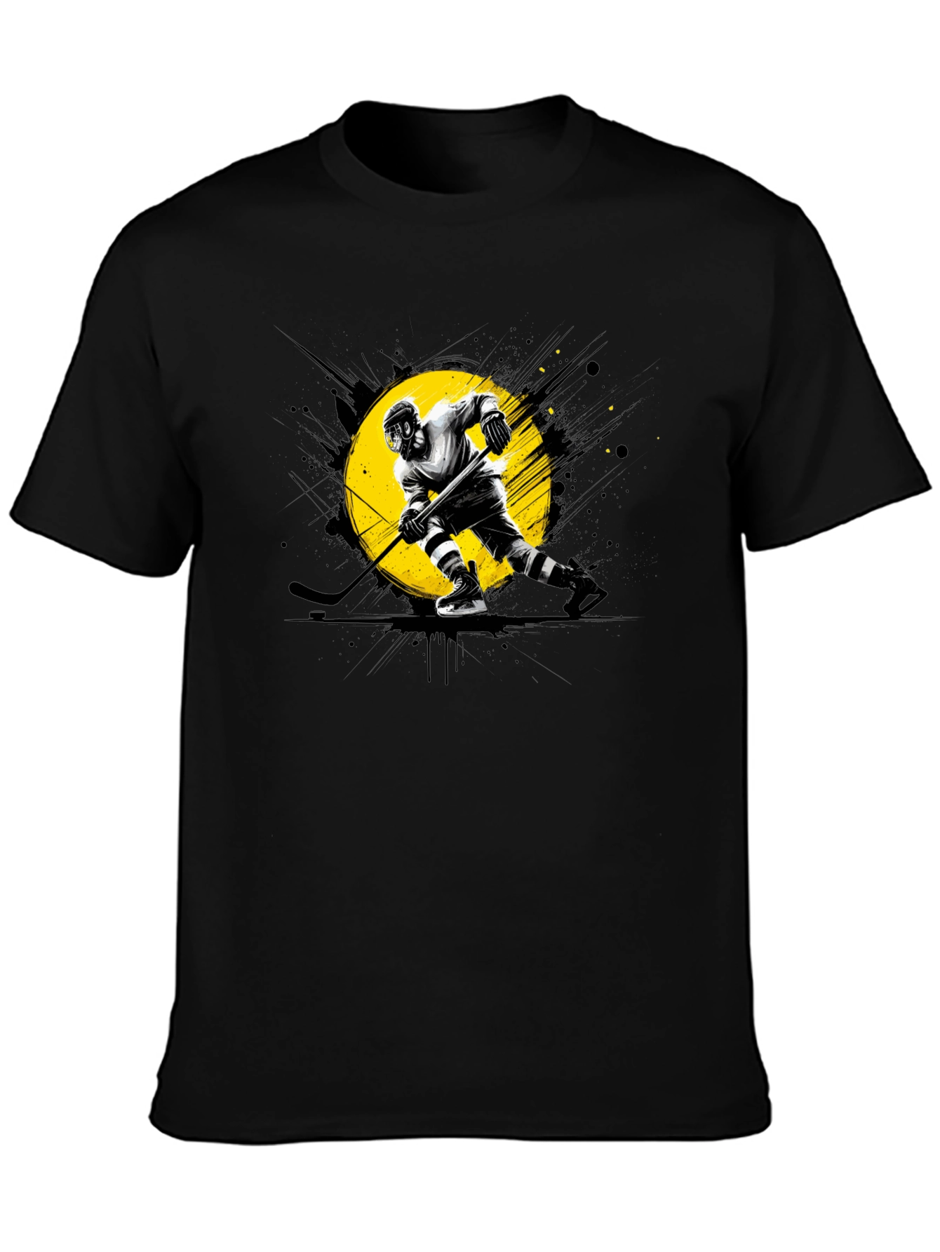 Hockey Player Graphic T-Shirt