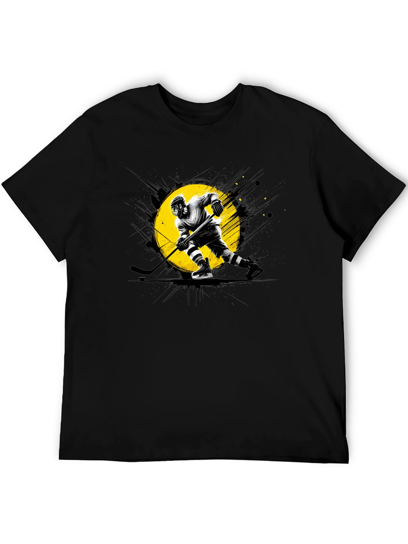 Hockey Player Graphic T-Shirt