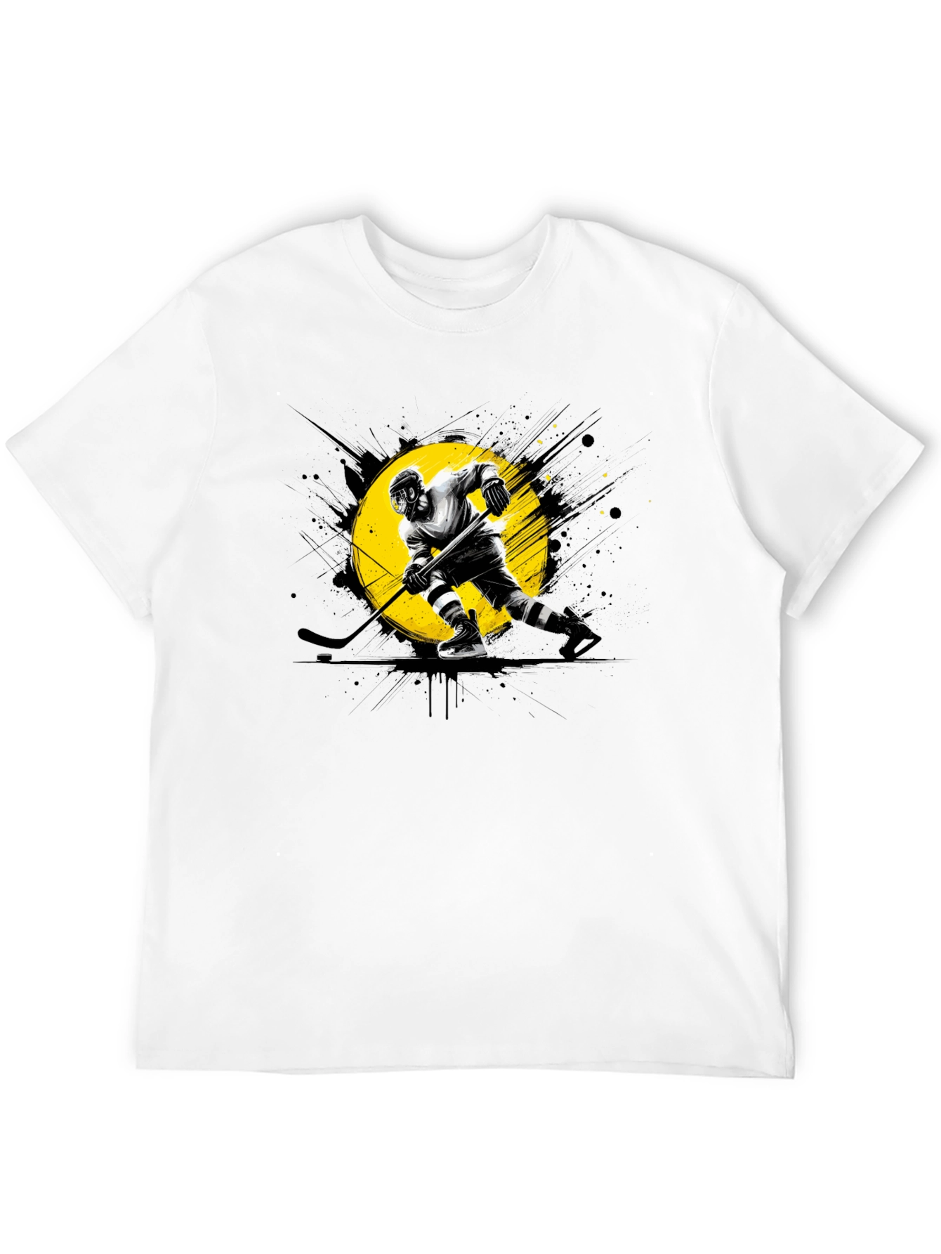 Hockey Player Graphic T-Shirt