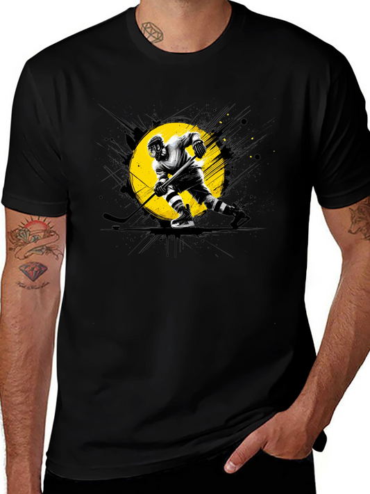 Hockey Player Graphic T-Shirt