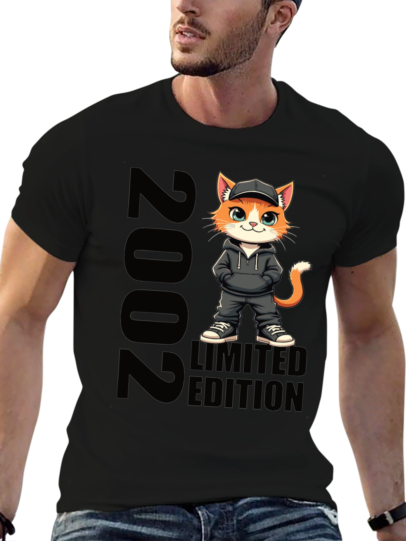 2002 Limited Edition Cat Graphic Tee