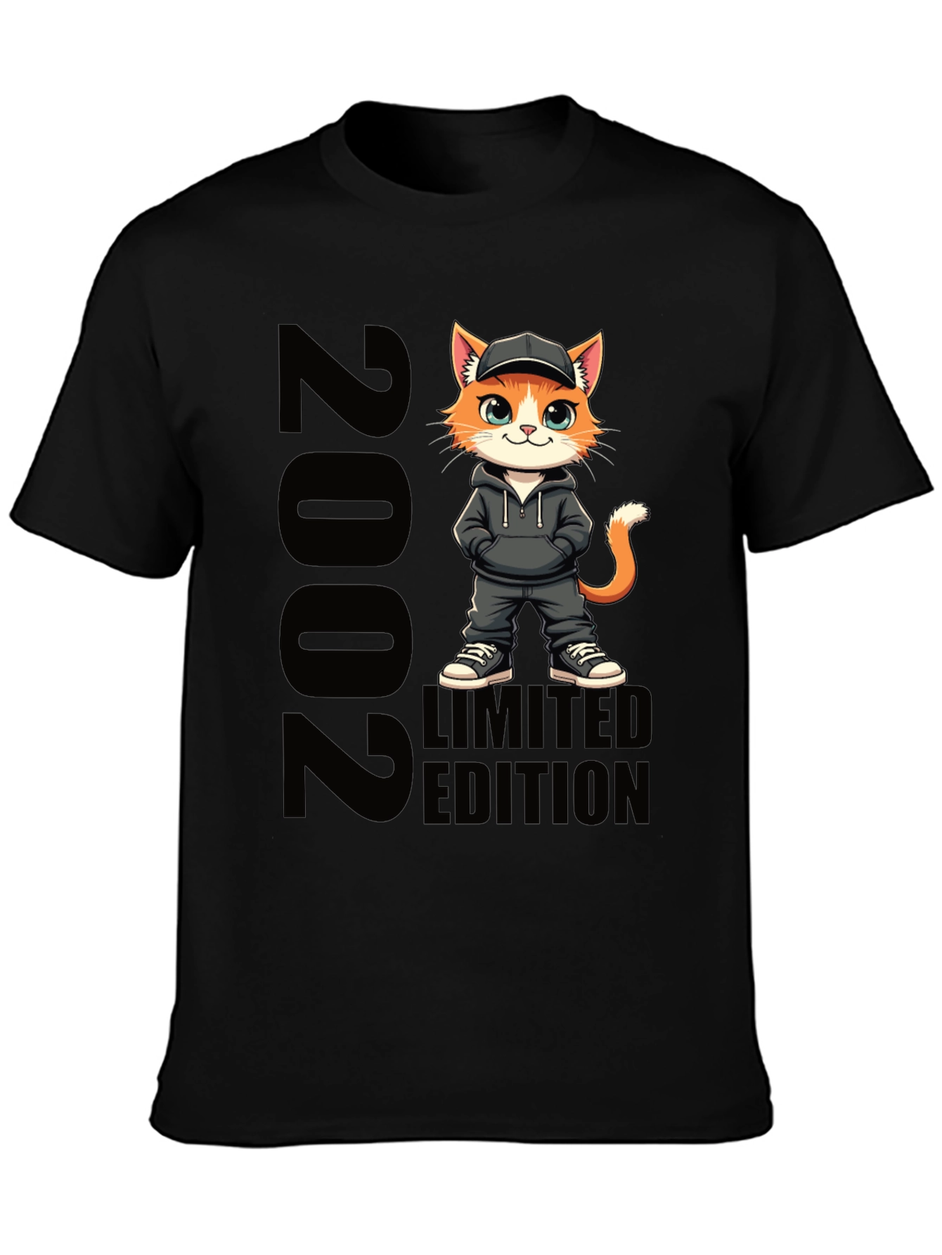2002 Limited Edition Cat Graphic Tee