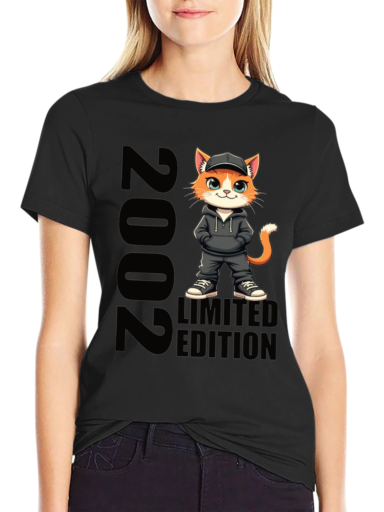 2002 Limited Edition Cat Graphic Tee