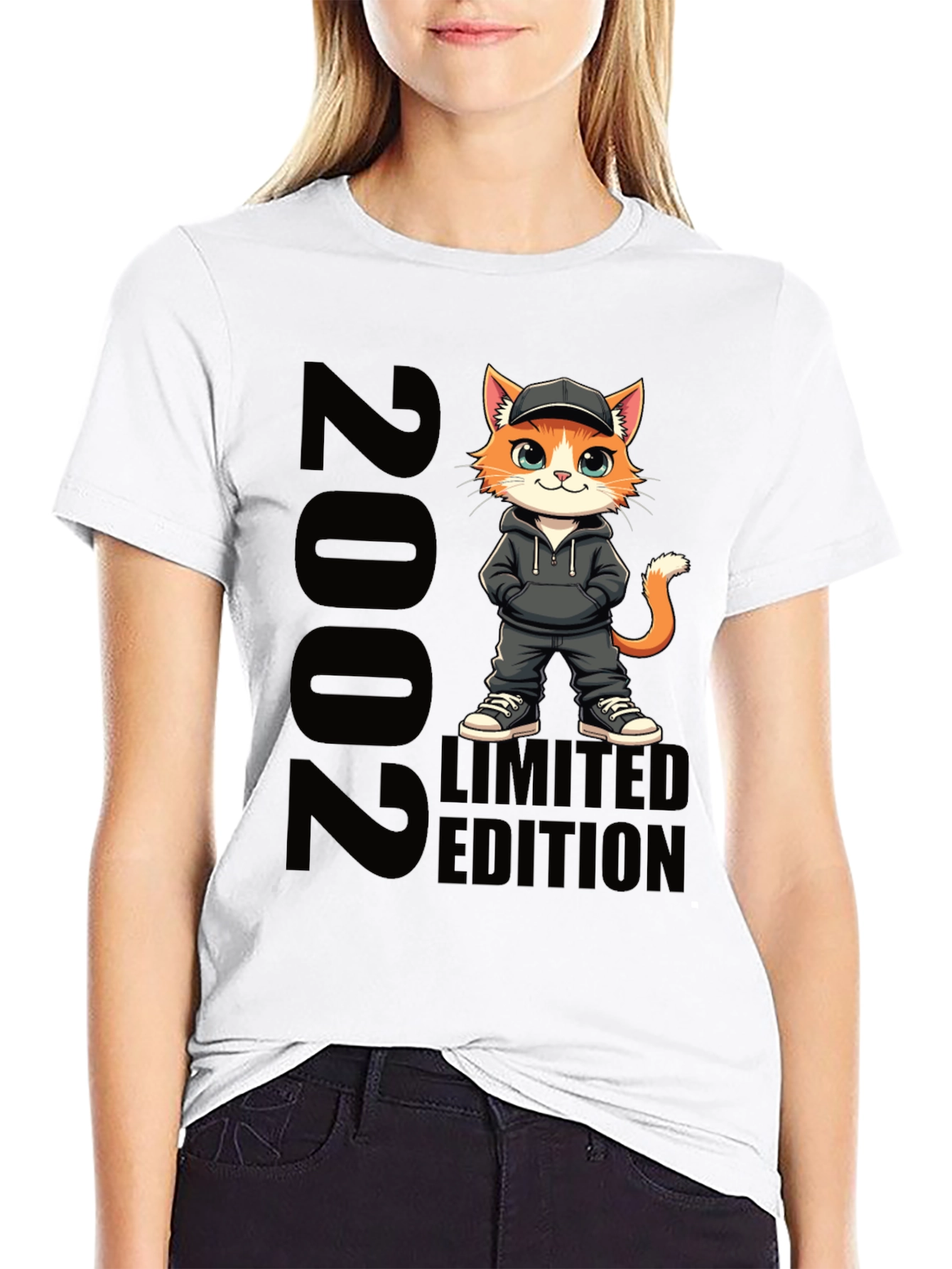 2002 Limited Edition Cat Graphic Tee