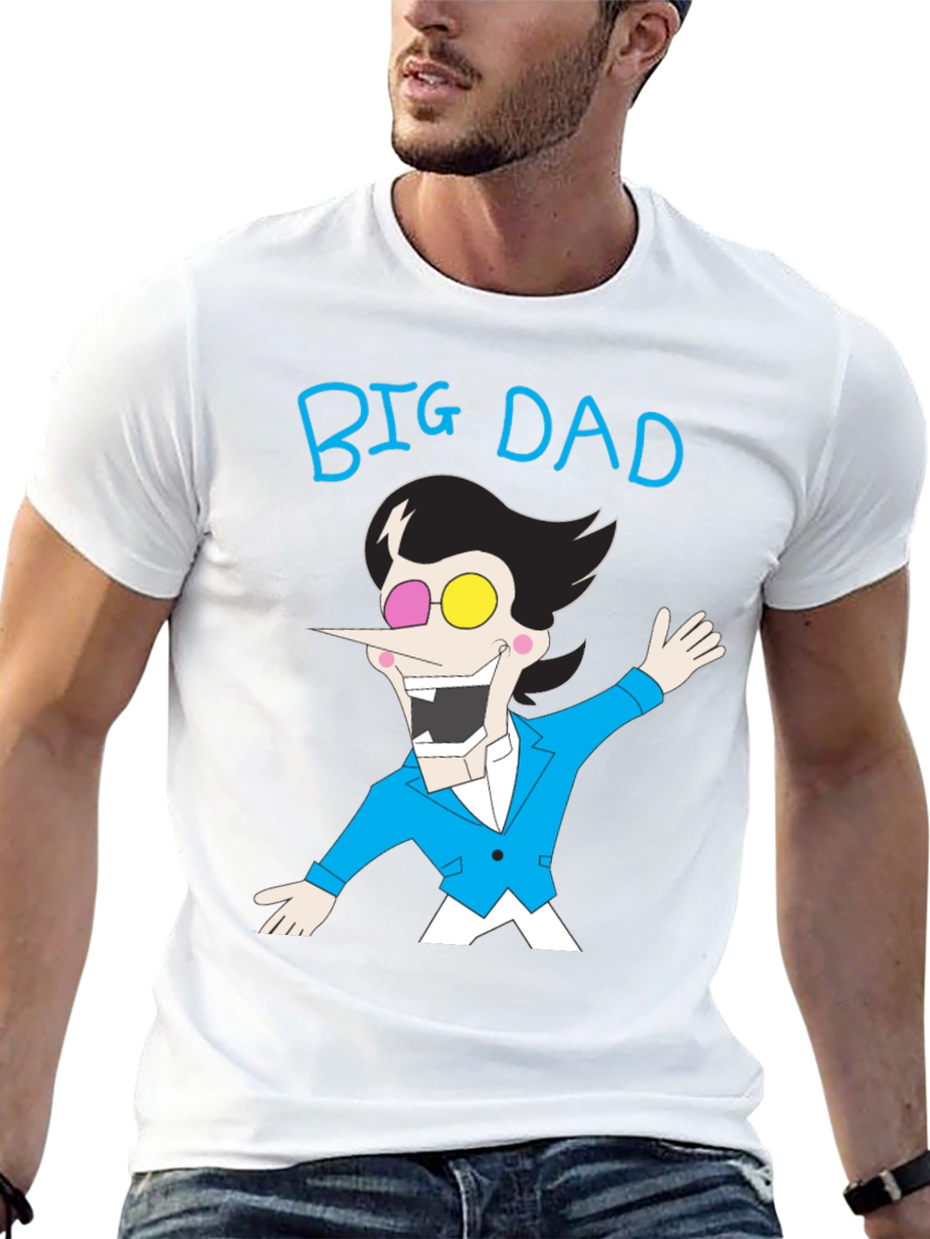 Big Dad Cartoon T-Shirt