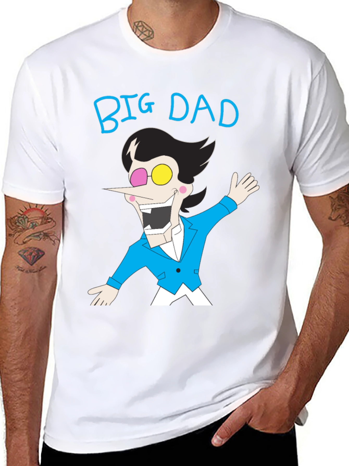 Big Dad Cartoon T-Shirt