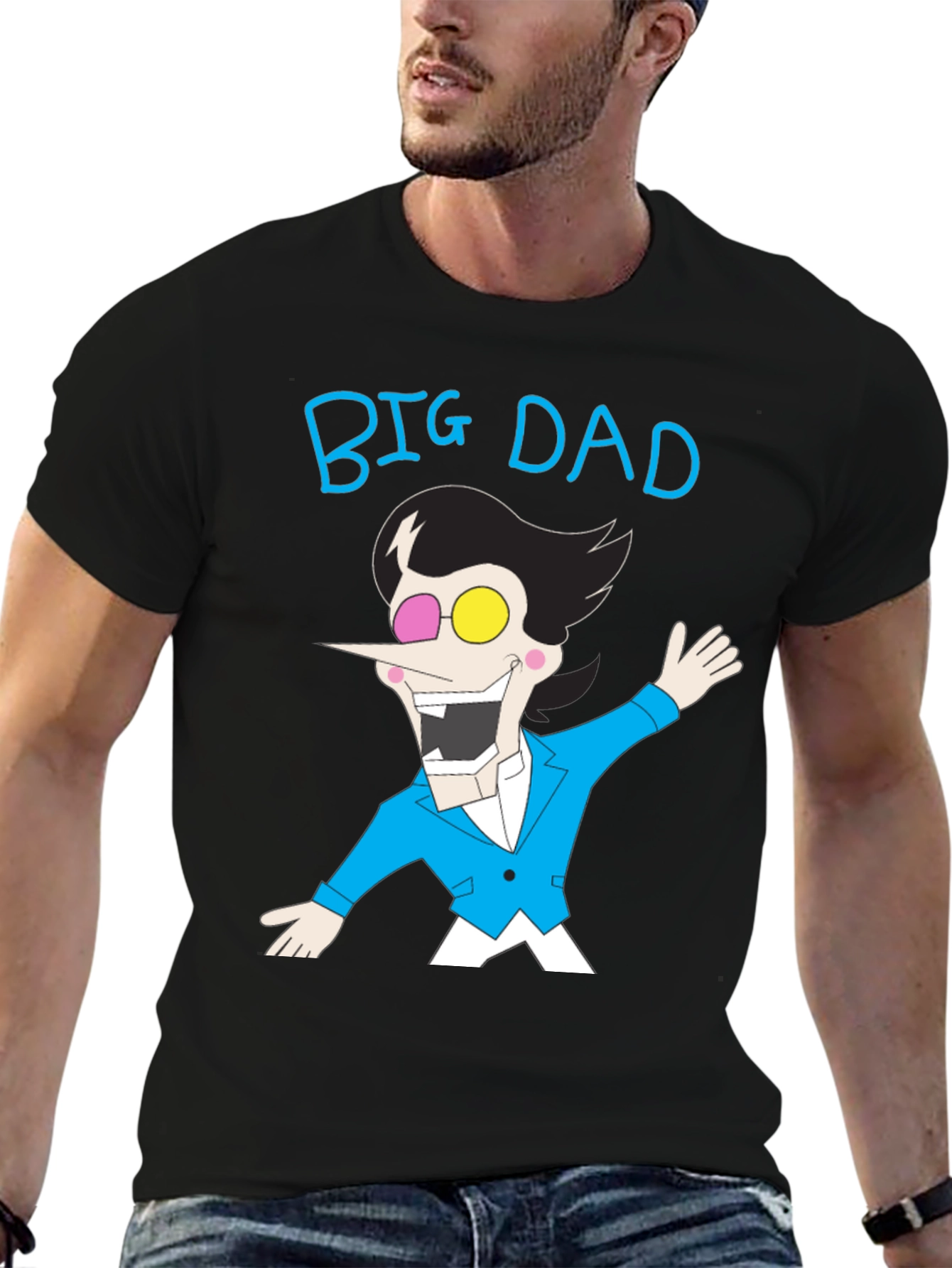 Big Dad Cartoon T-Shirt