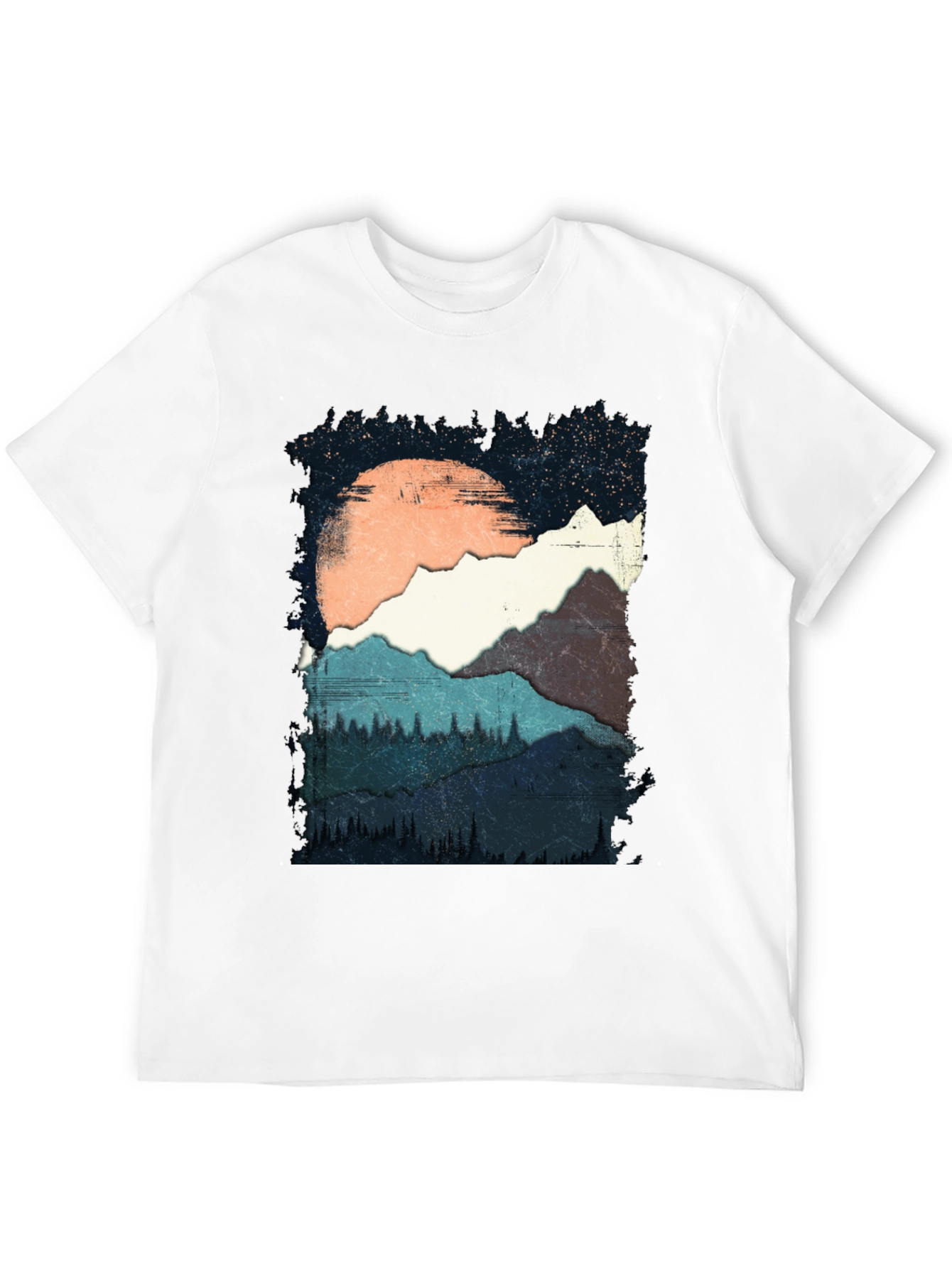 Mountain Range Graphic Tee - Nature Adventure Shirt