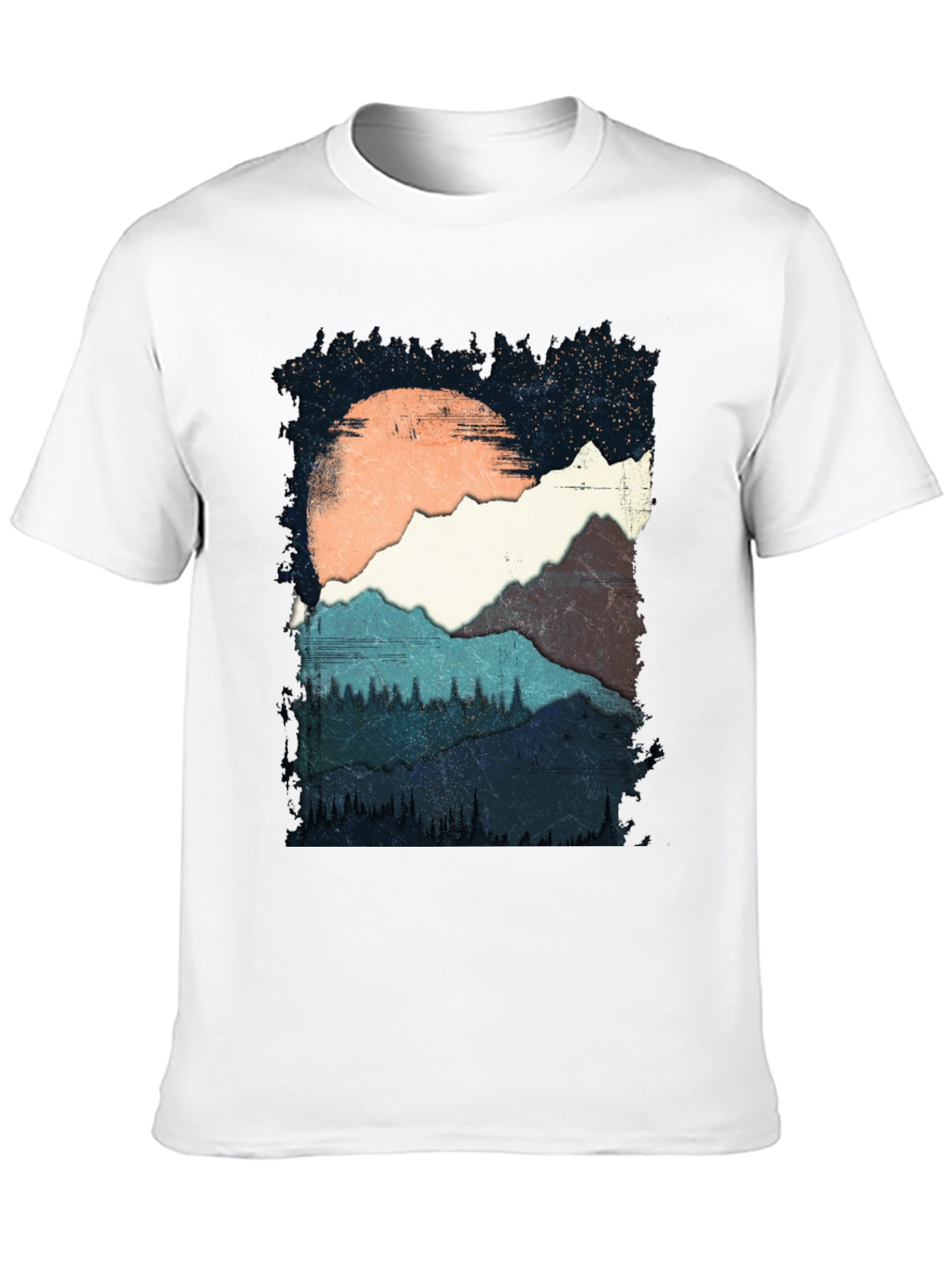 Mountain Range Graphic Tee - Nature Adventure Shirt