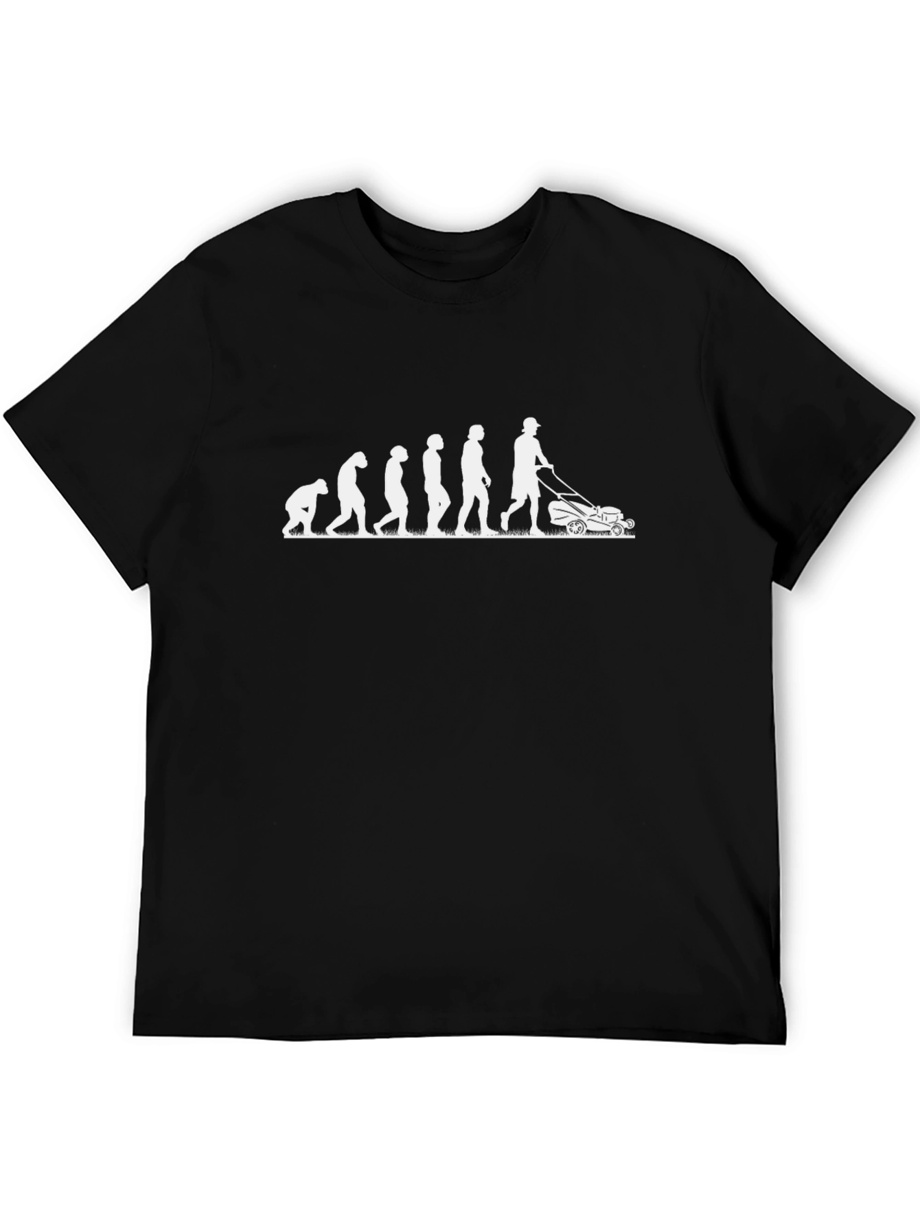 Evolution of Lawn Care T-Shirt - Black