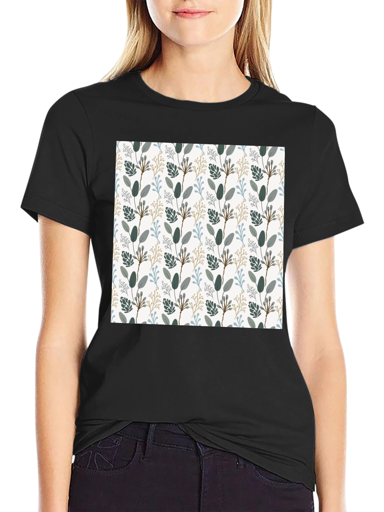 Botanical Print Tee - Stylish Mens Casual Top