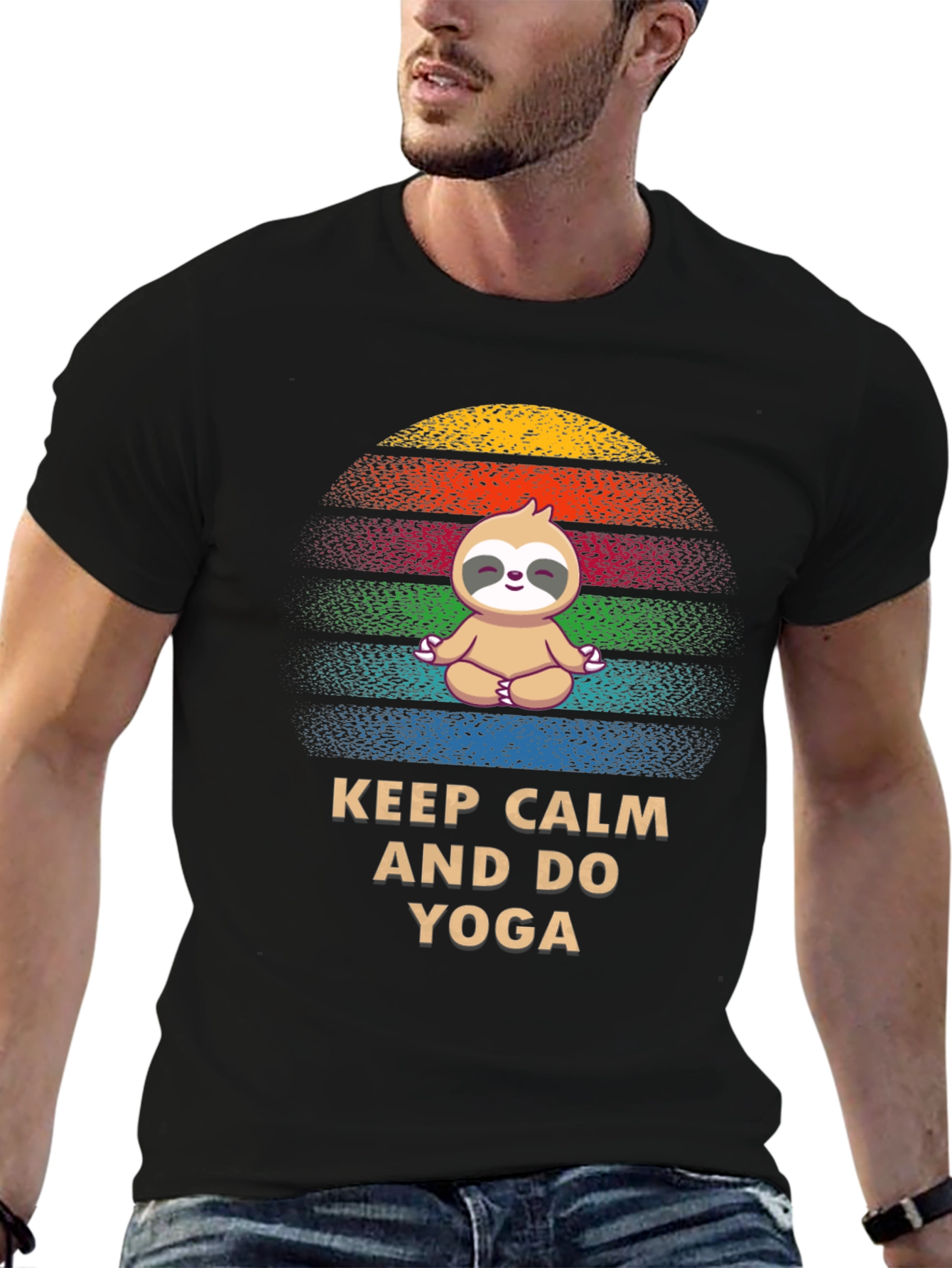 Keep Calm and Do Yoga Sloth Tee