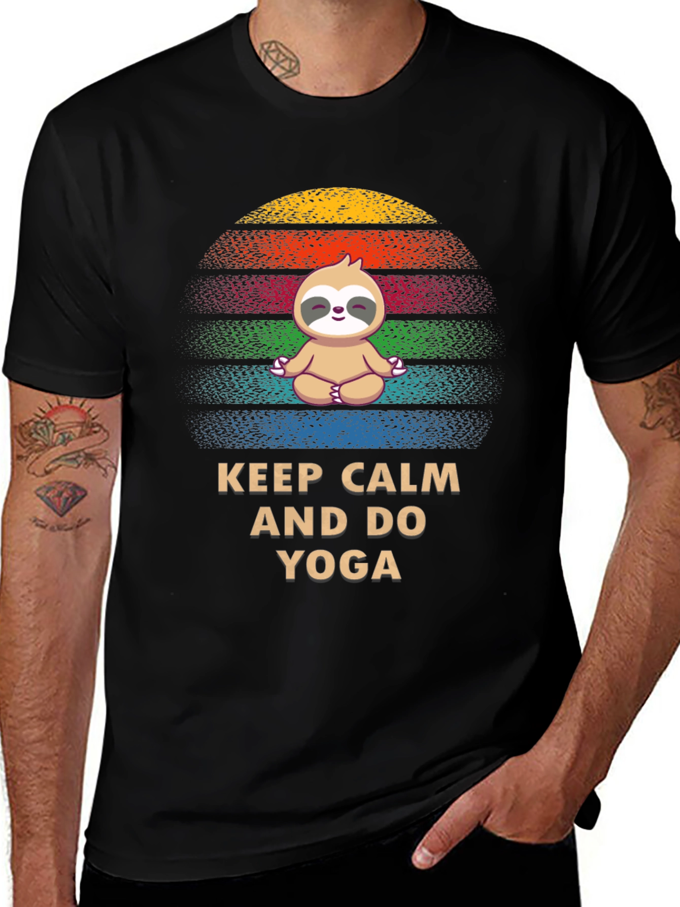 Keep Calm and Do Yoga Sloth Tee