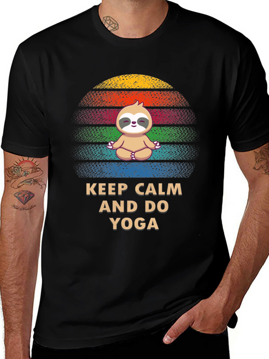 Keep Calm and Do Yoga Sloth Tee