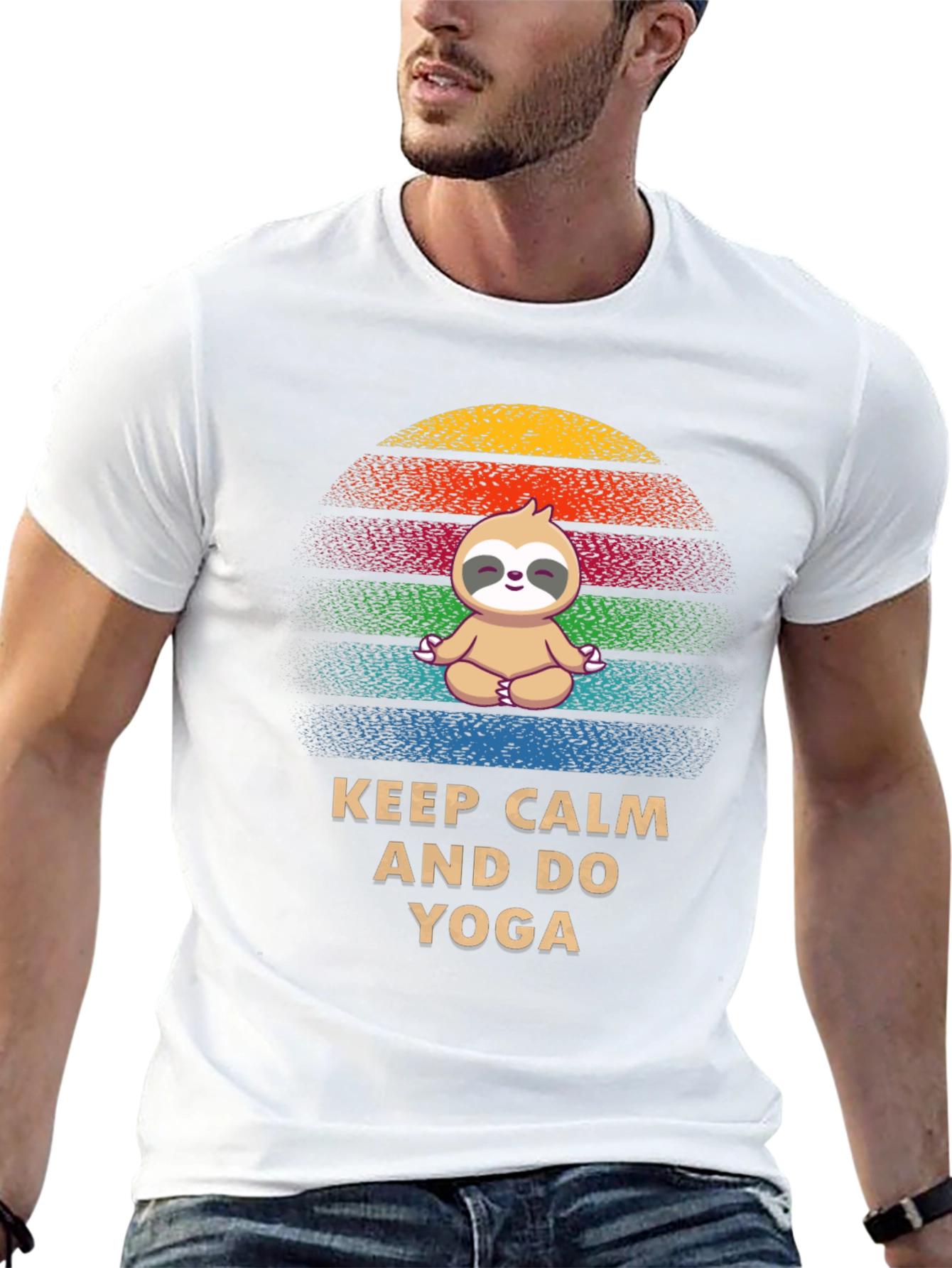 Keep Calm and Do Yoga Sloth Tee