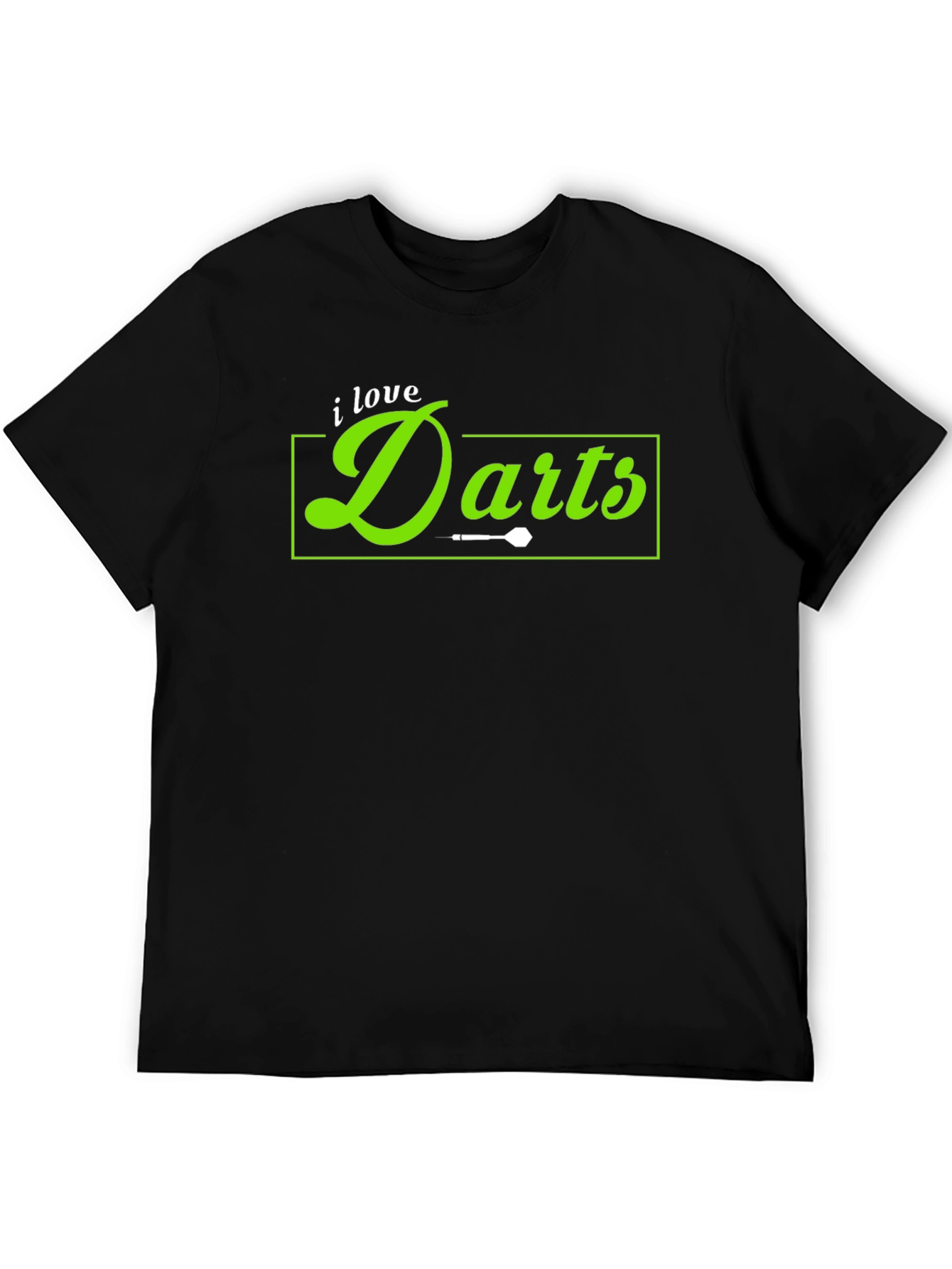 I Love Darts Black T-Shirt