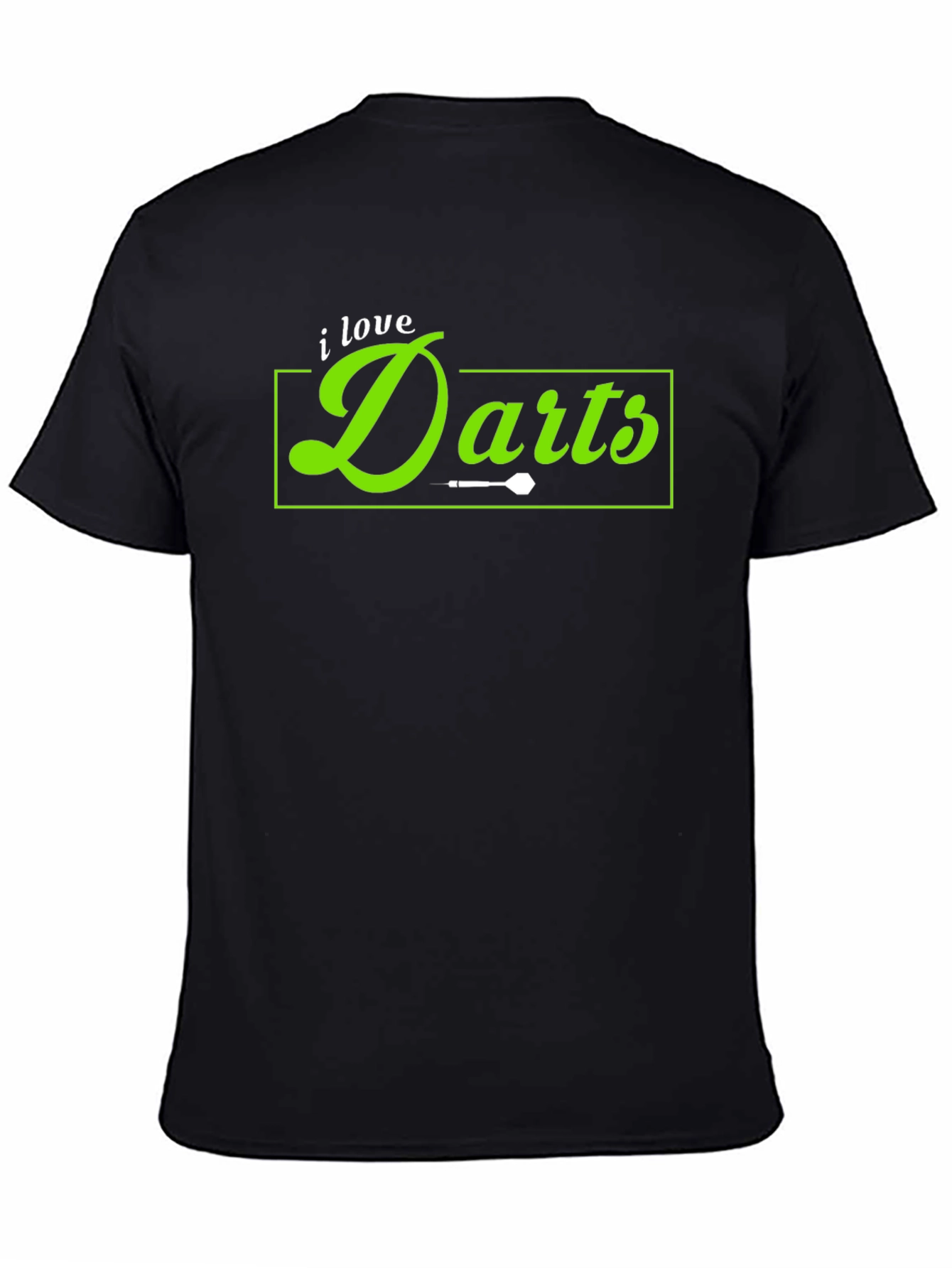 I Love Darts Black T-Shirt