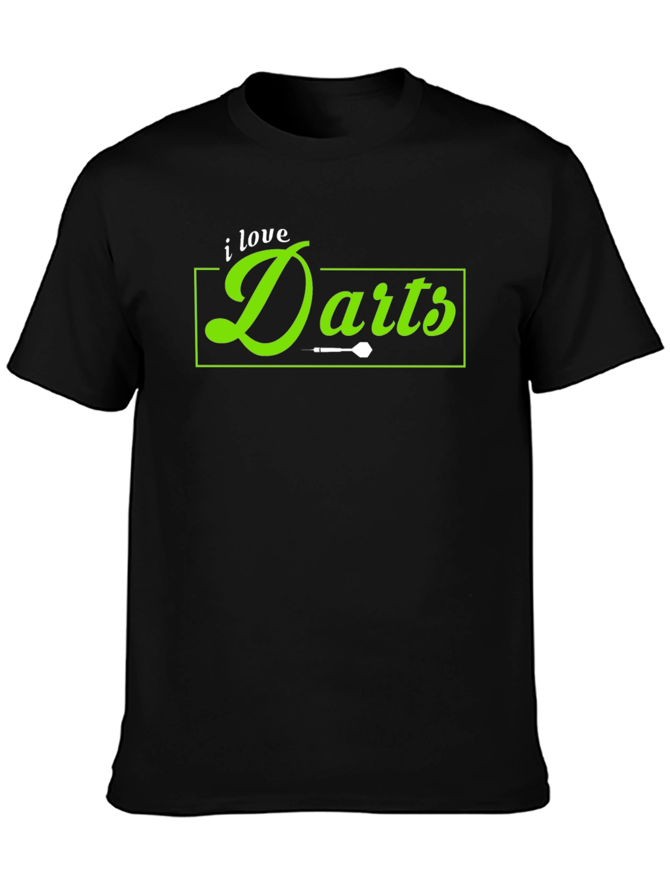 I Love Darts Black T-Shirt