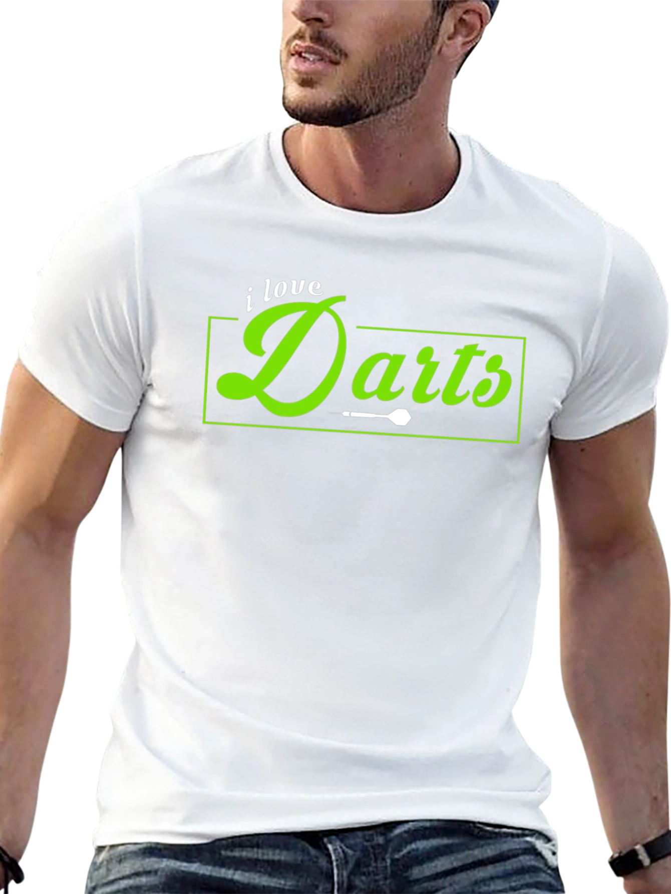 I Love Darts Black T-Shirt