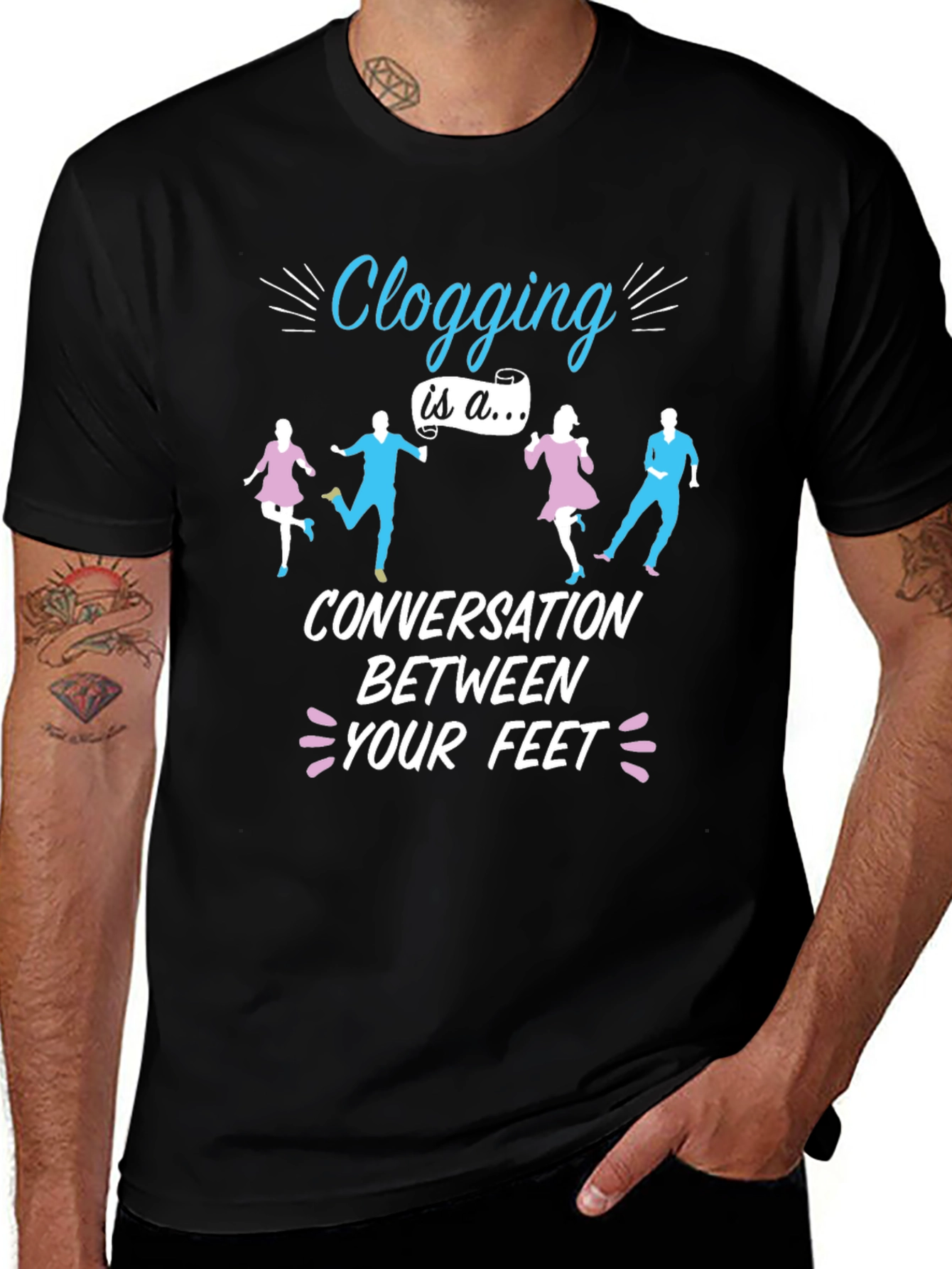 Clogging Conversation T-Shirt - Dance Lover Tee