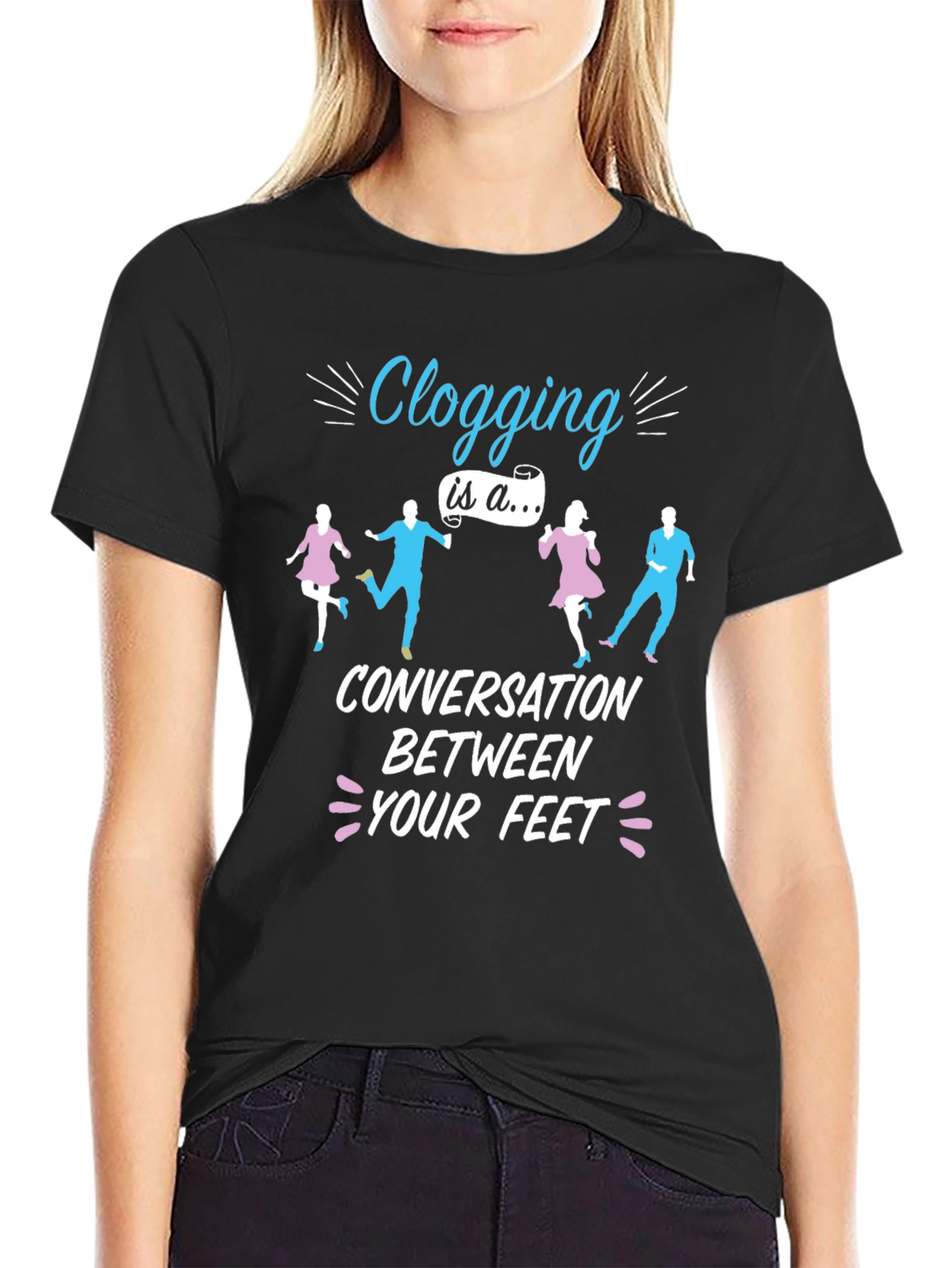 Clogging Conversation T-Shirt - Dance Lover Tee