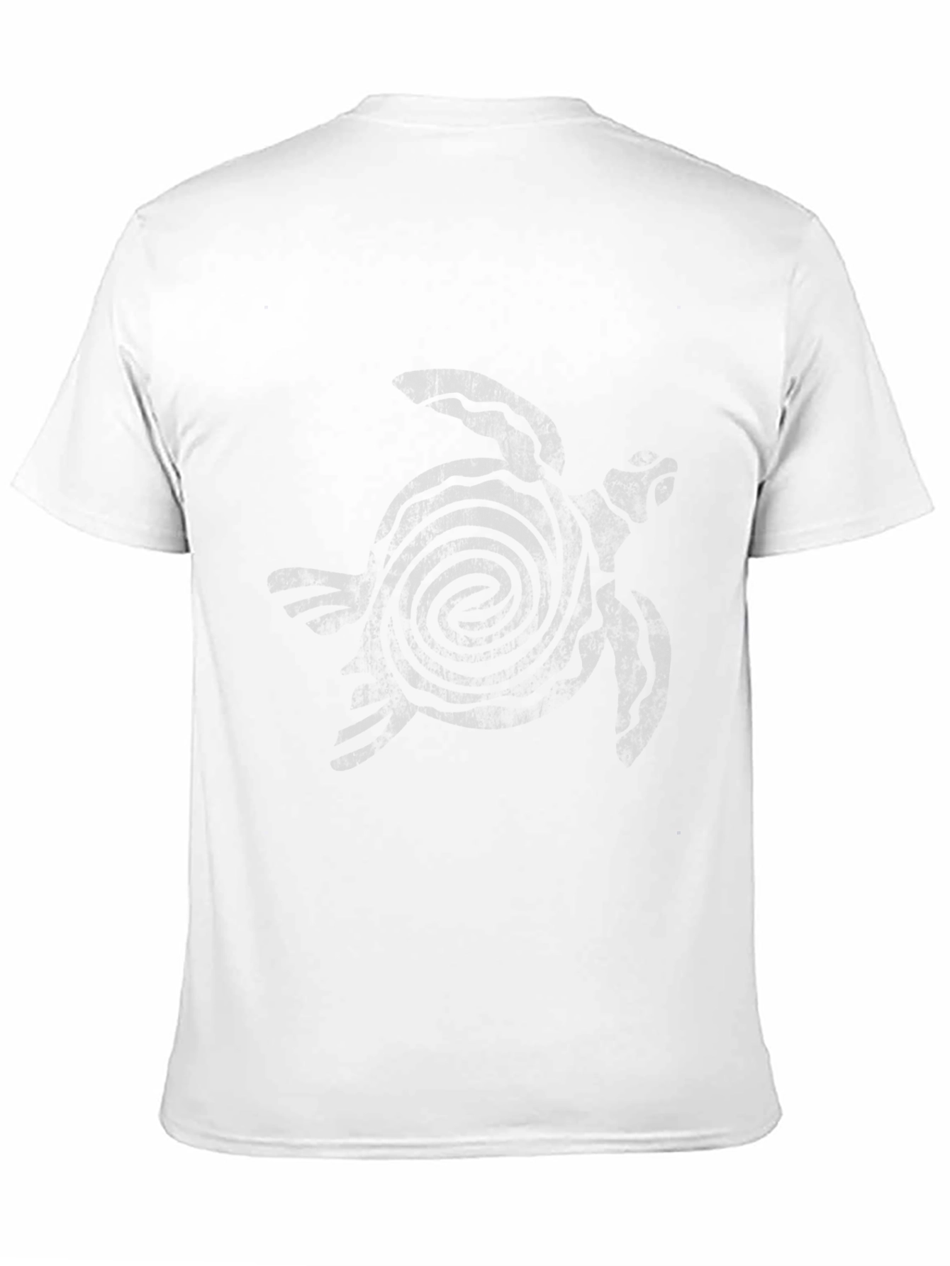 Tribal Turtle Graphic Print Black T-Shirt
